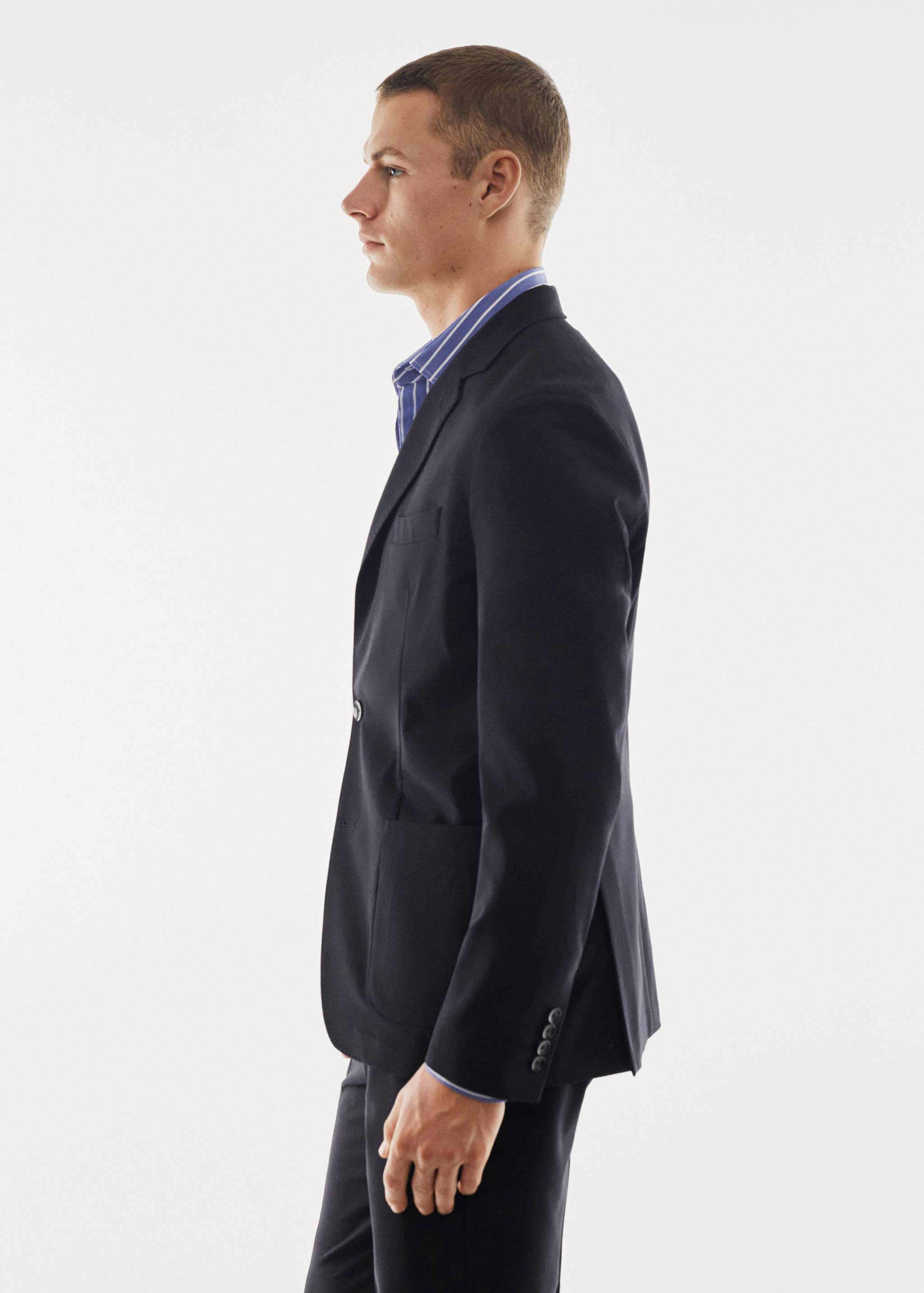 Breathable slim-fit suit jacket - Details of the article 2