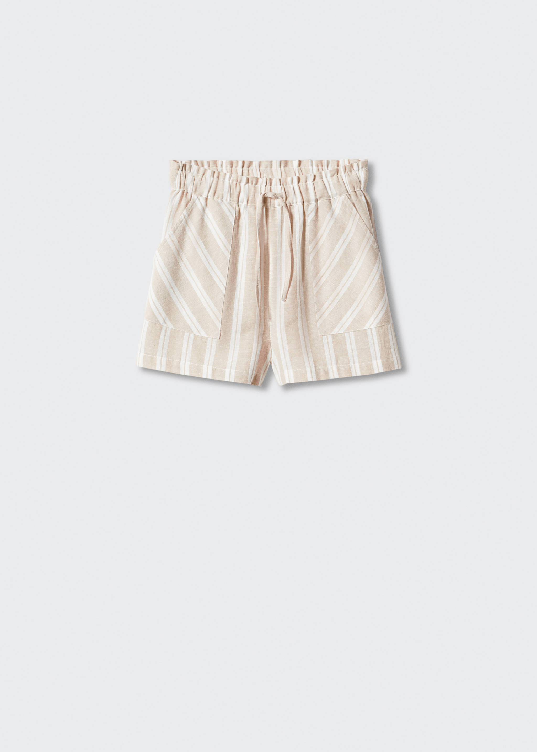 Striped linen shorts - Article without model