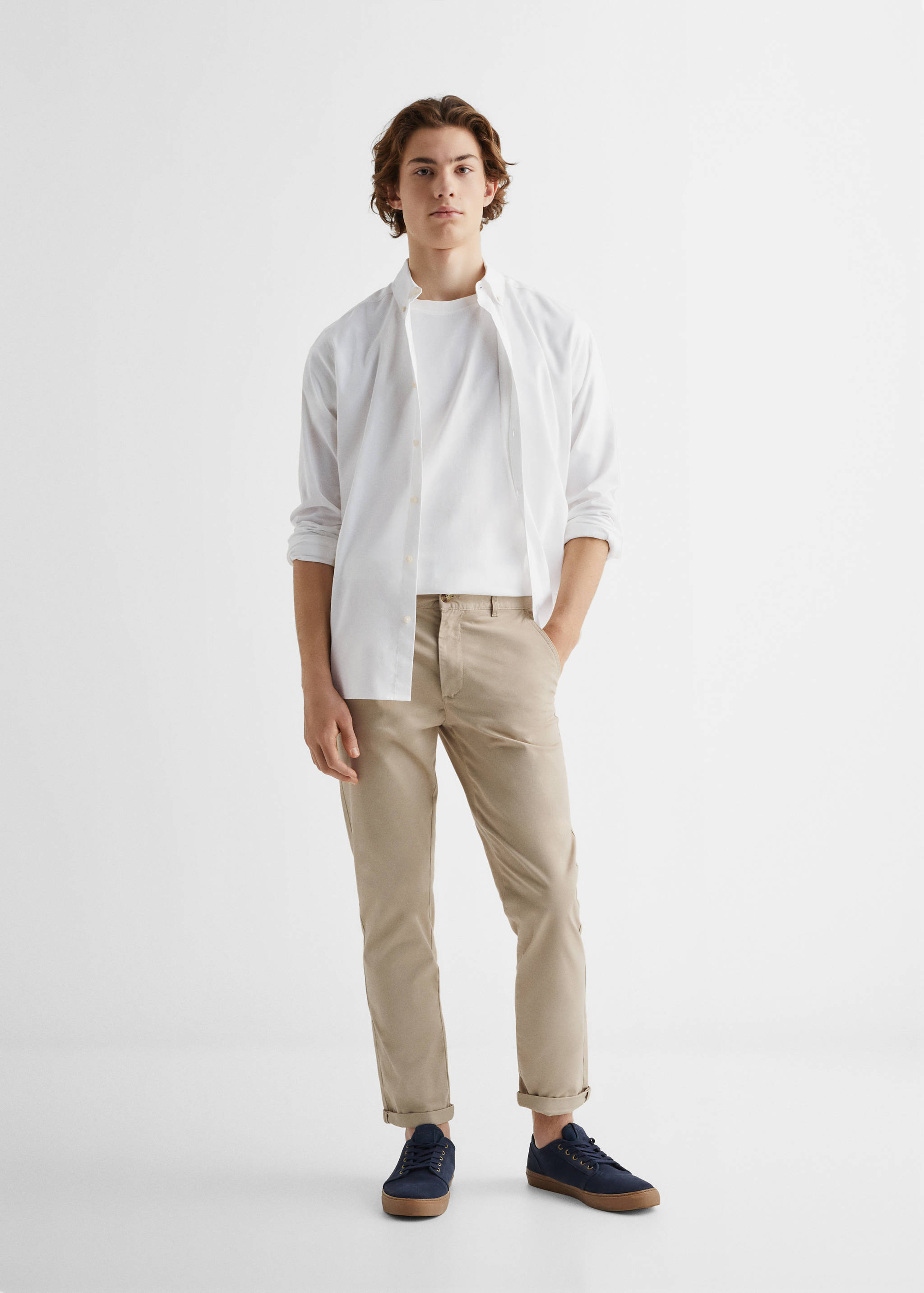 Regular fit Oxford cotton shirt - General plane