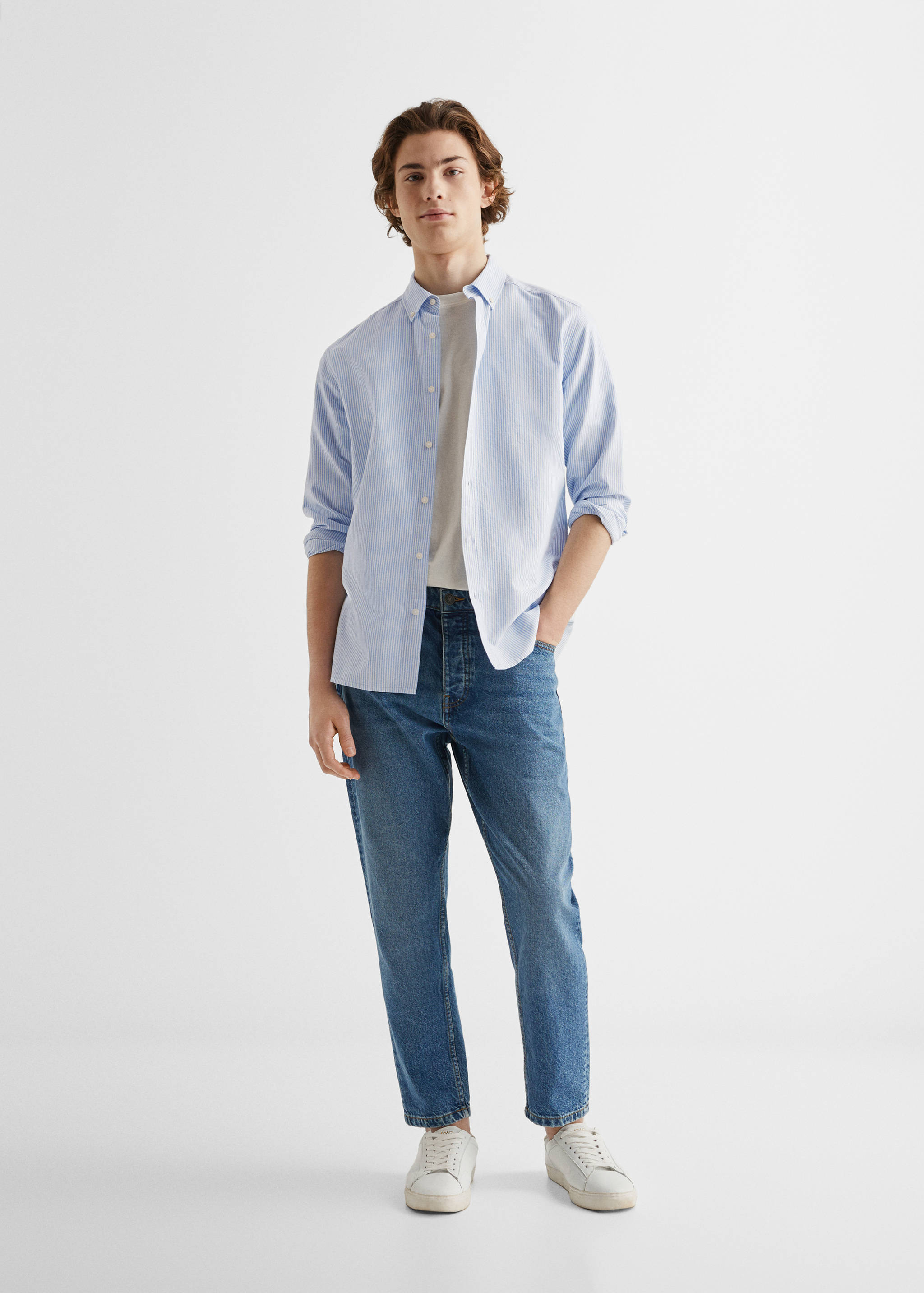 Regular fit Oxford cotton shirt - General plane