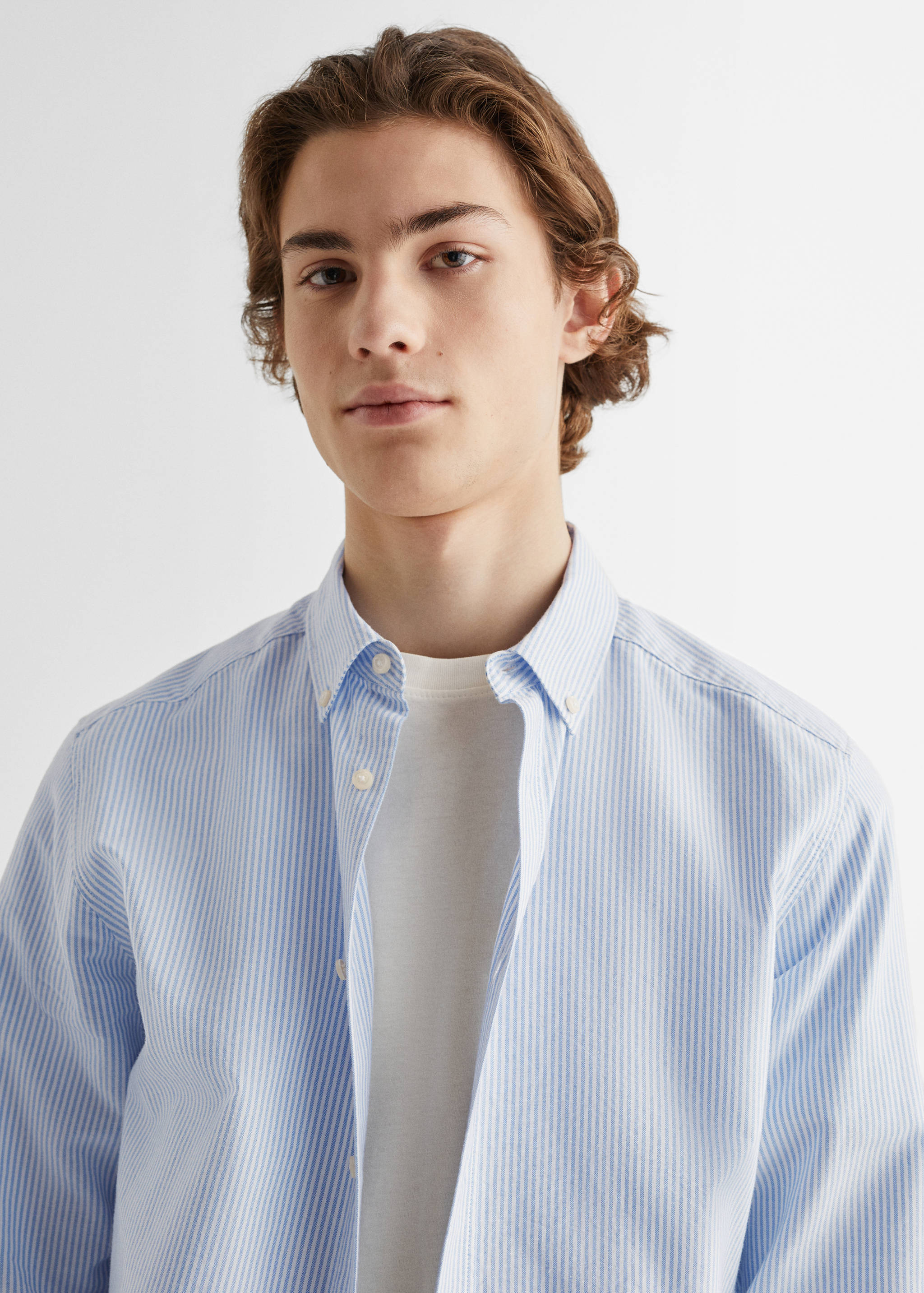 Regular fit Oxford cotton shirt - Details of the article 1