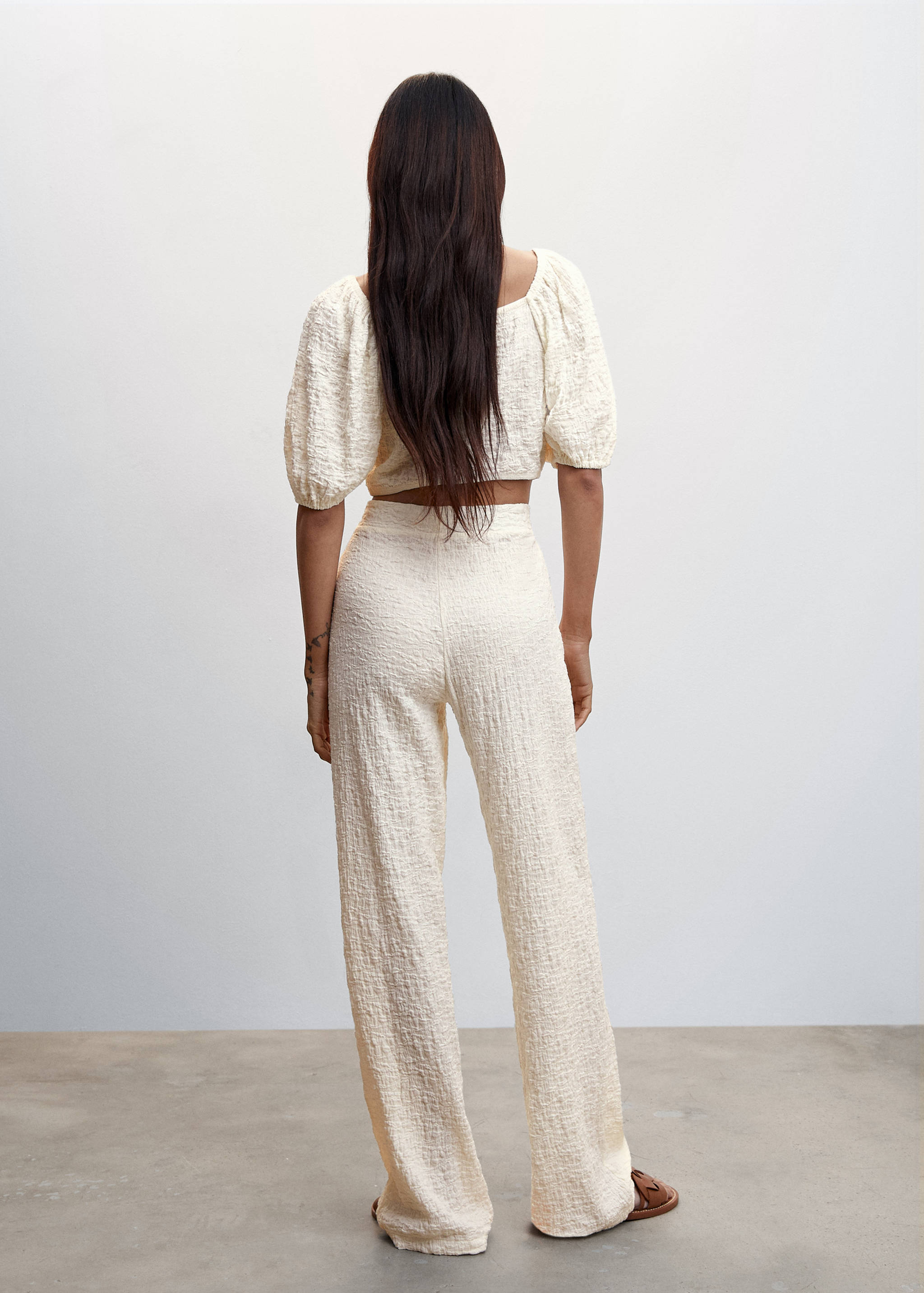 Baumwoll-Top mit Textur - Rückseite des Artikels