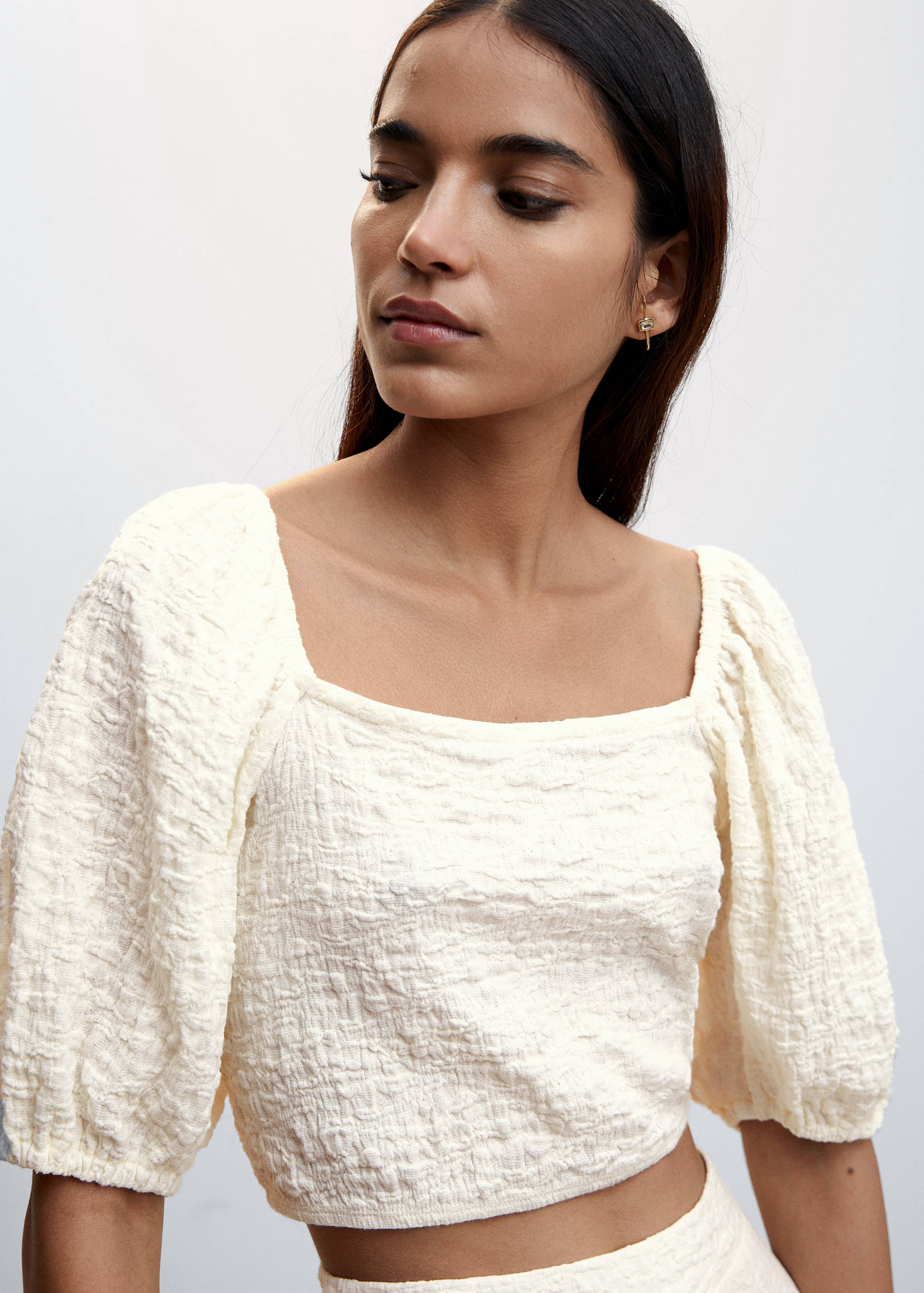 Baumwoll-Top mit Textur - Detail des Artikels 1