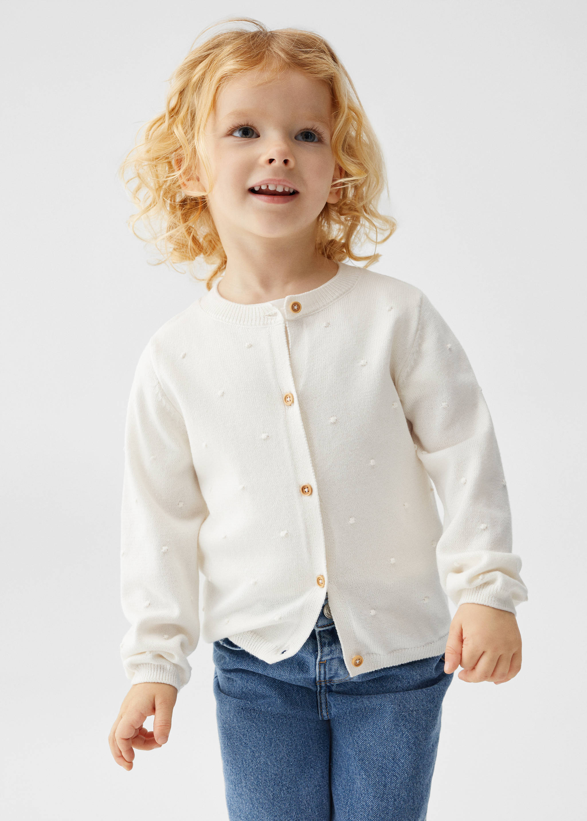 Cotton-blend cardigan - Medium plane