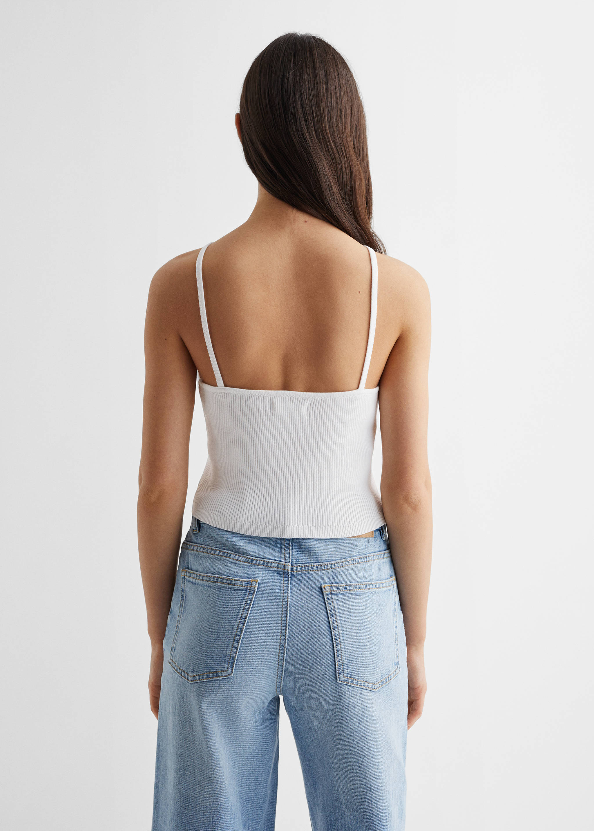 Ribbon cross-body top - Reverse of the article