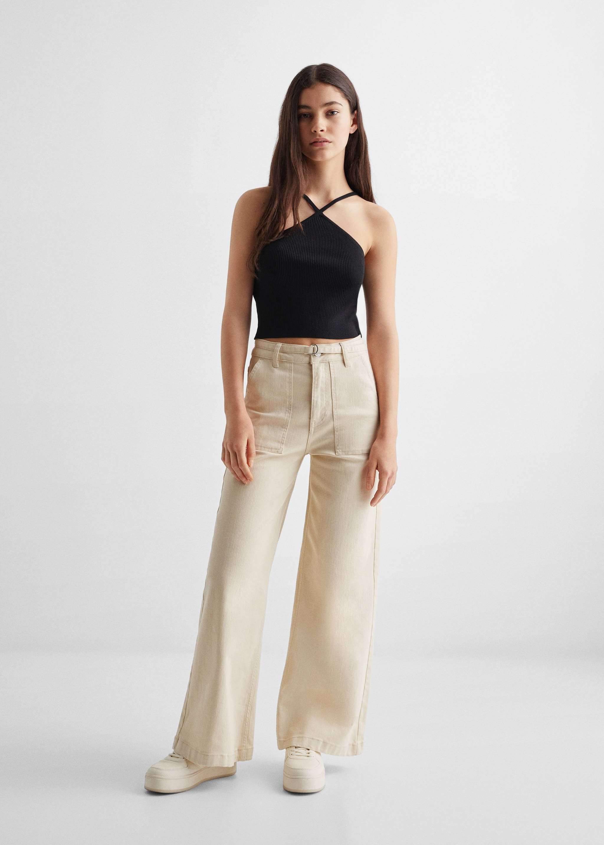 Ribbon cross-body top - General plane