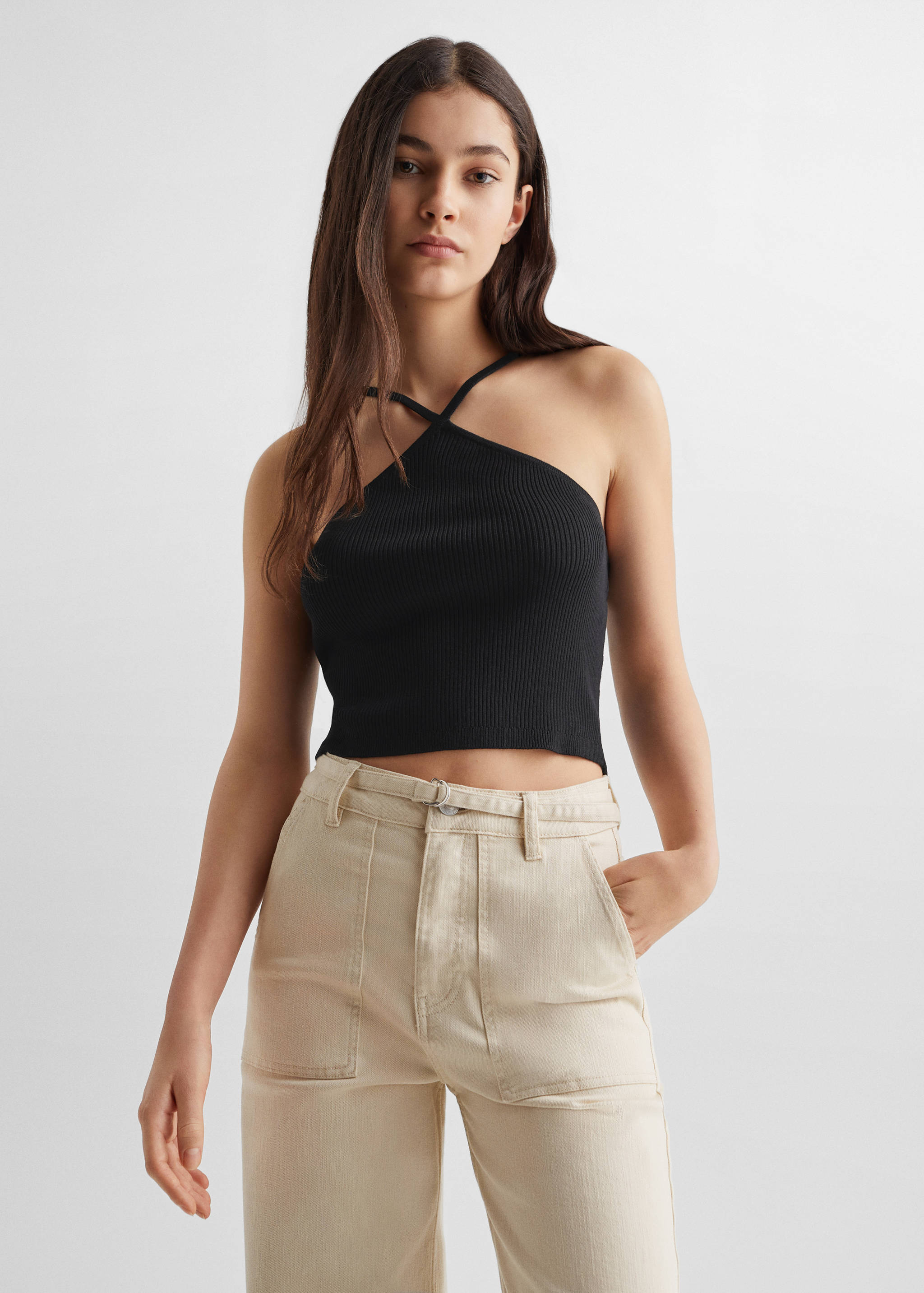 Ribbon cross-body top - Medium plane