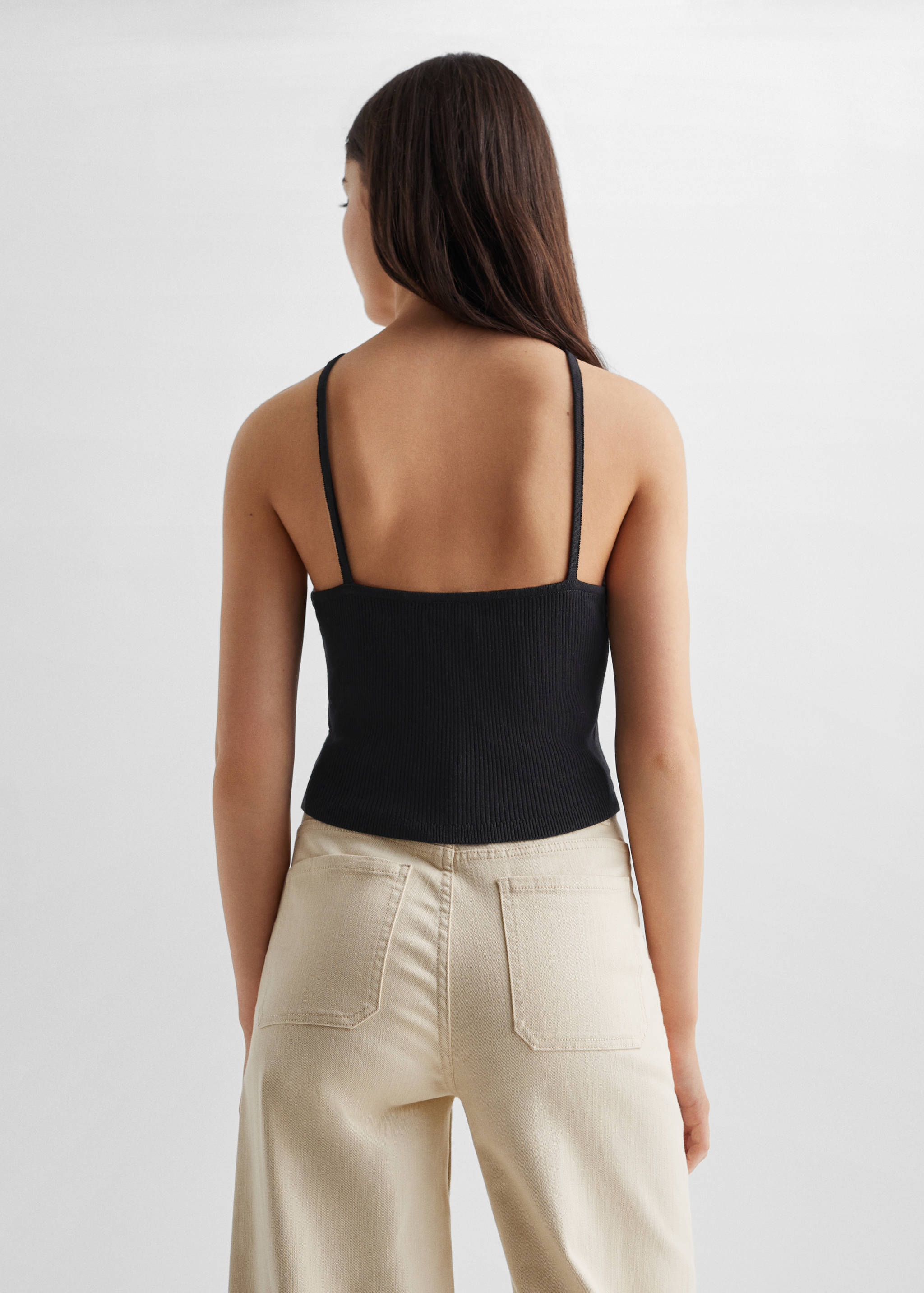 Ribbon cross-body top - Reverse of the article