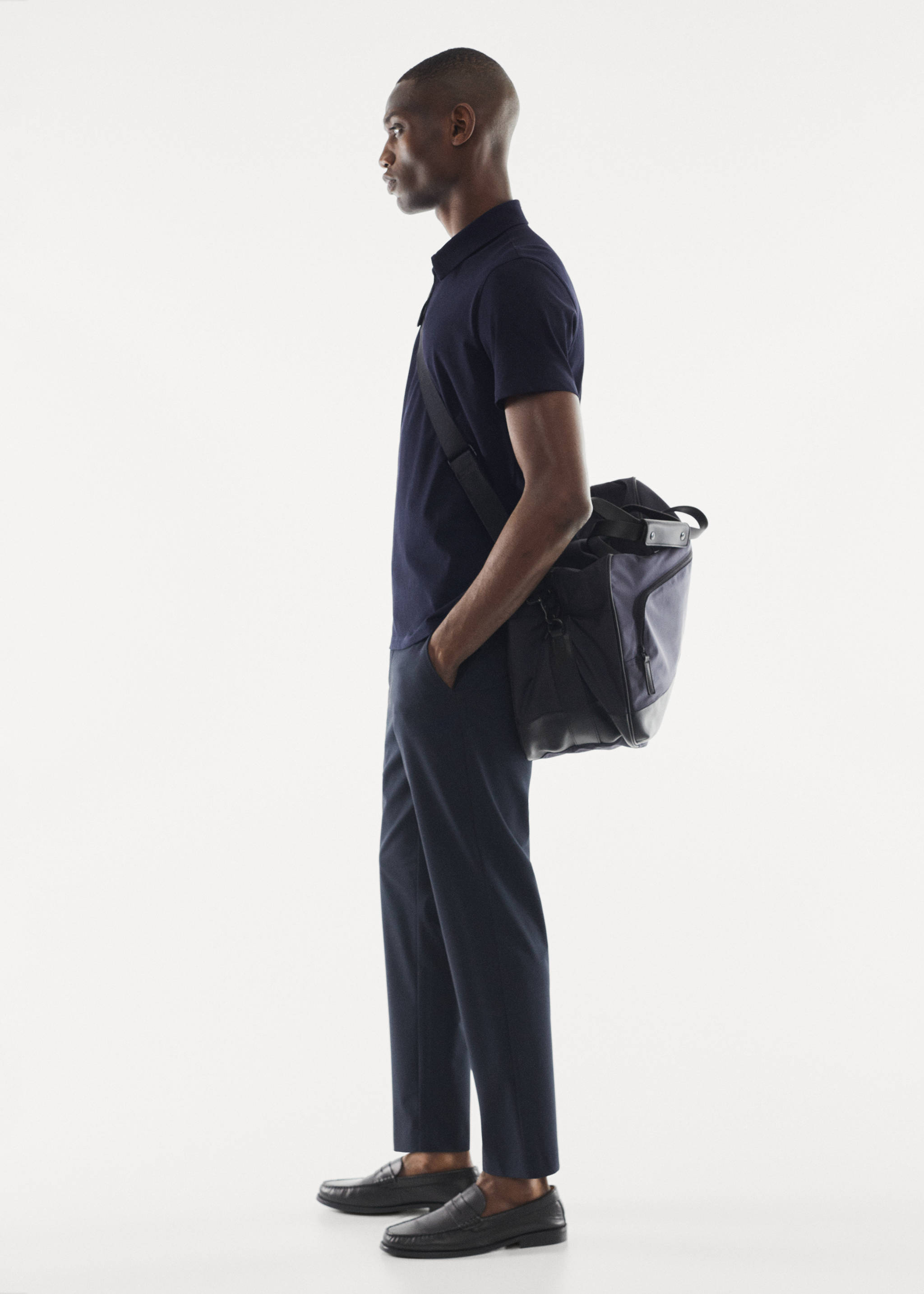 Zip cotton polo shirt - Details of the article 6