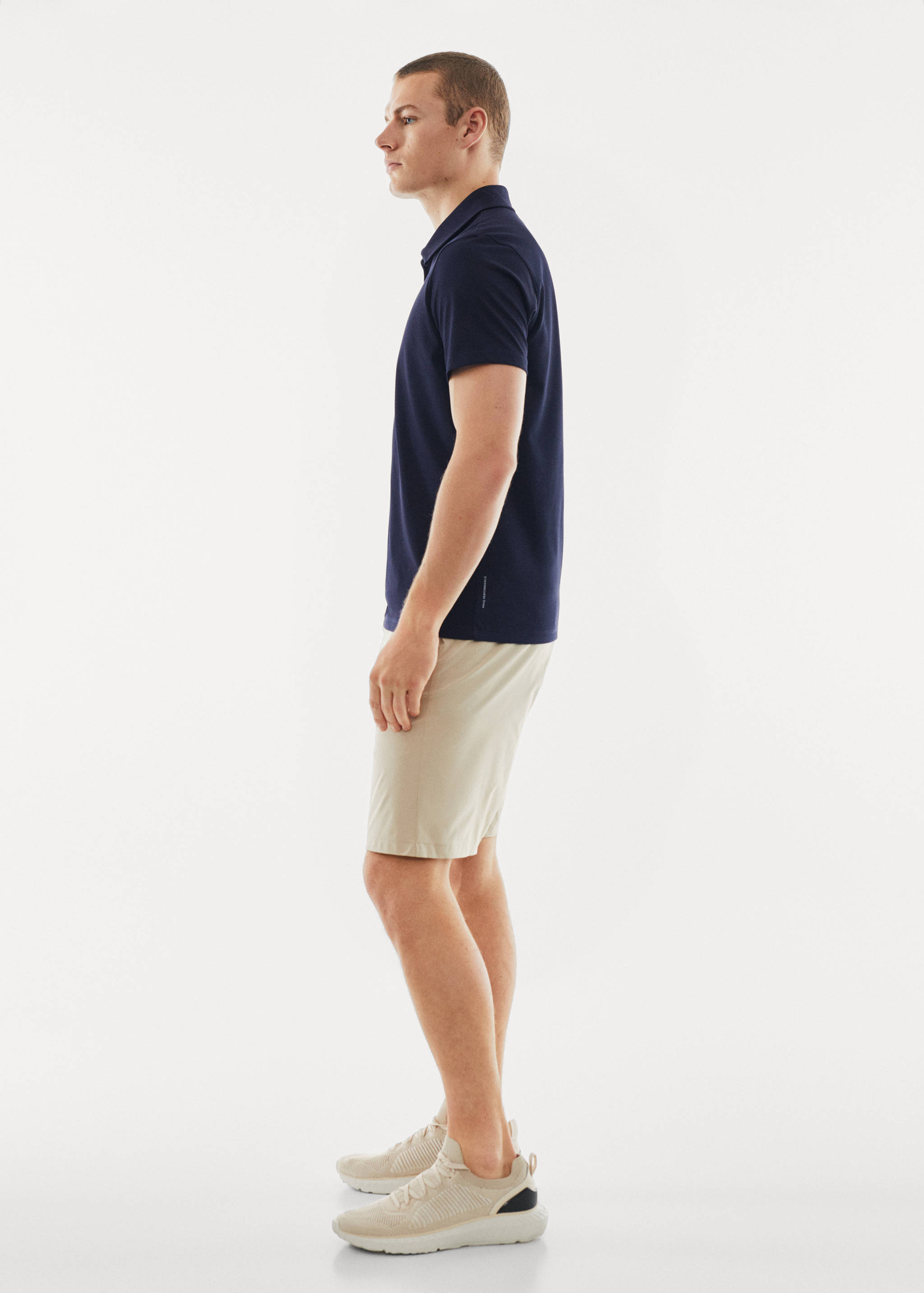 Zip cotton polo shirt - Details of the article 2