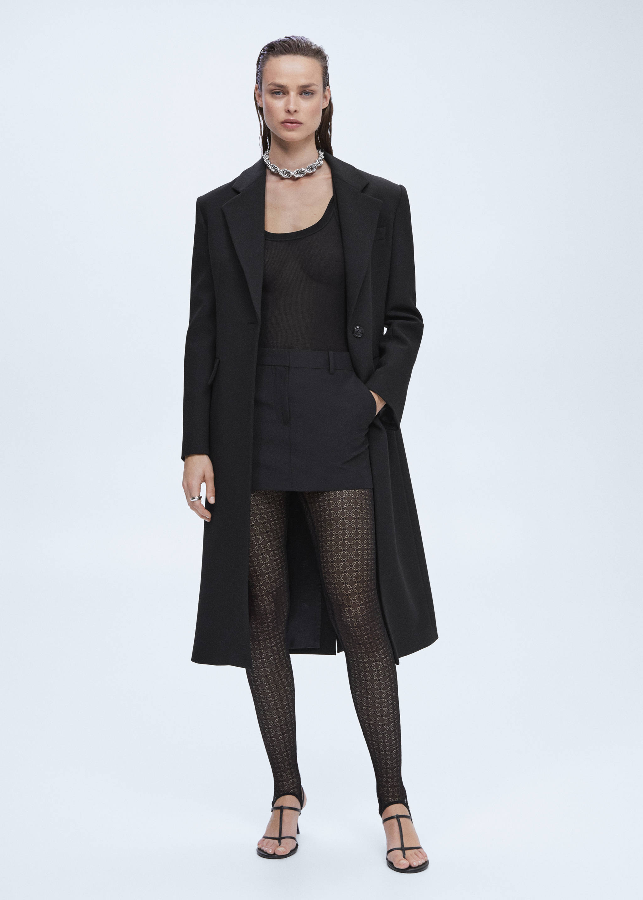 Lace fuseau leggings - General plane