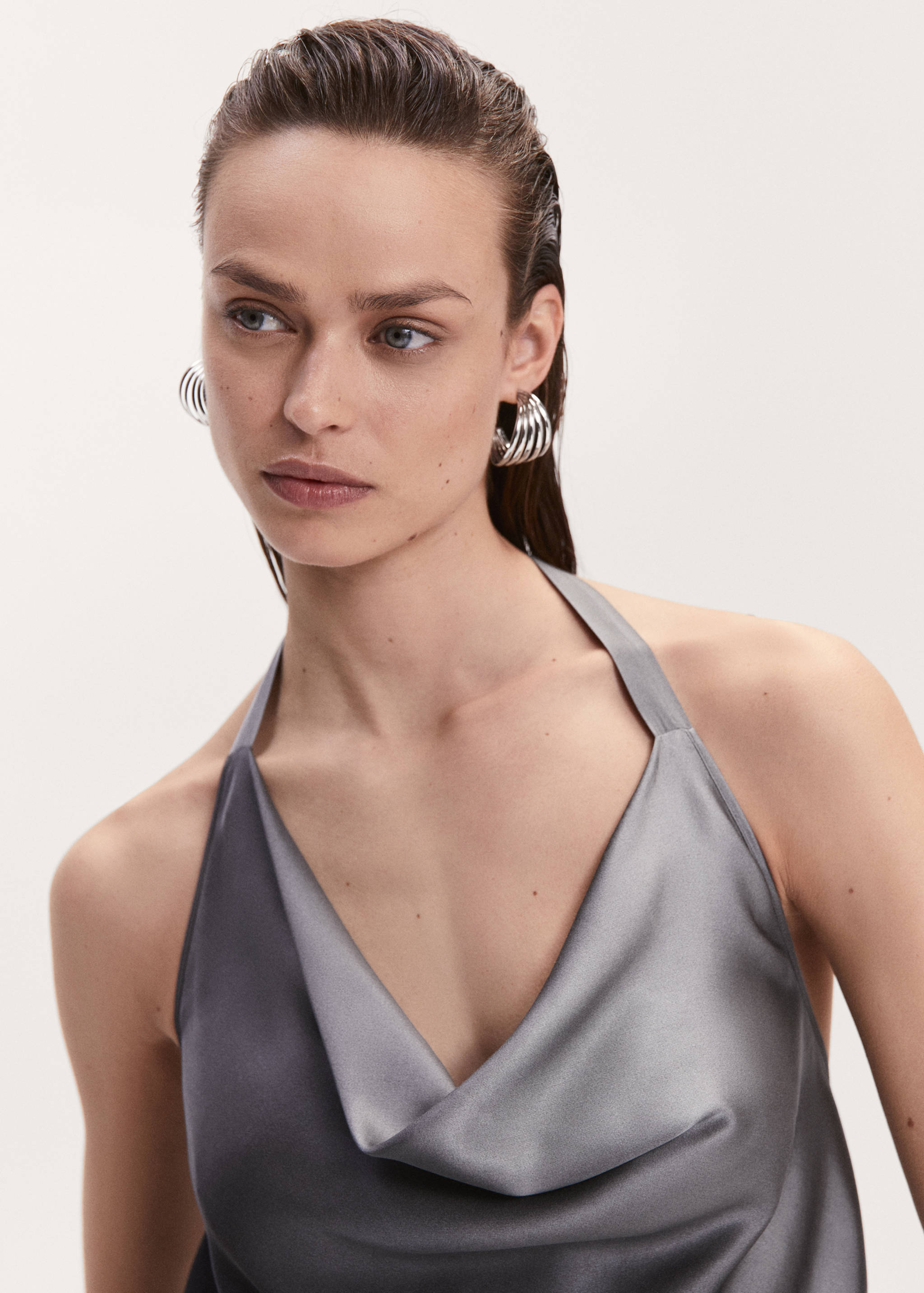Tie-dye top with back slit  - Details of the article 1