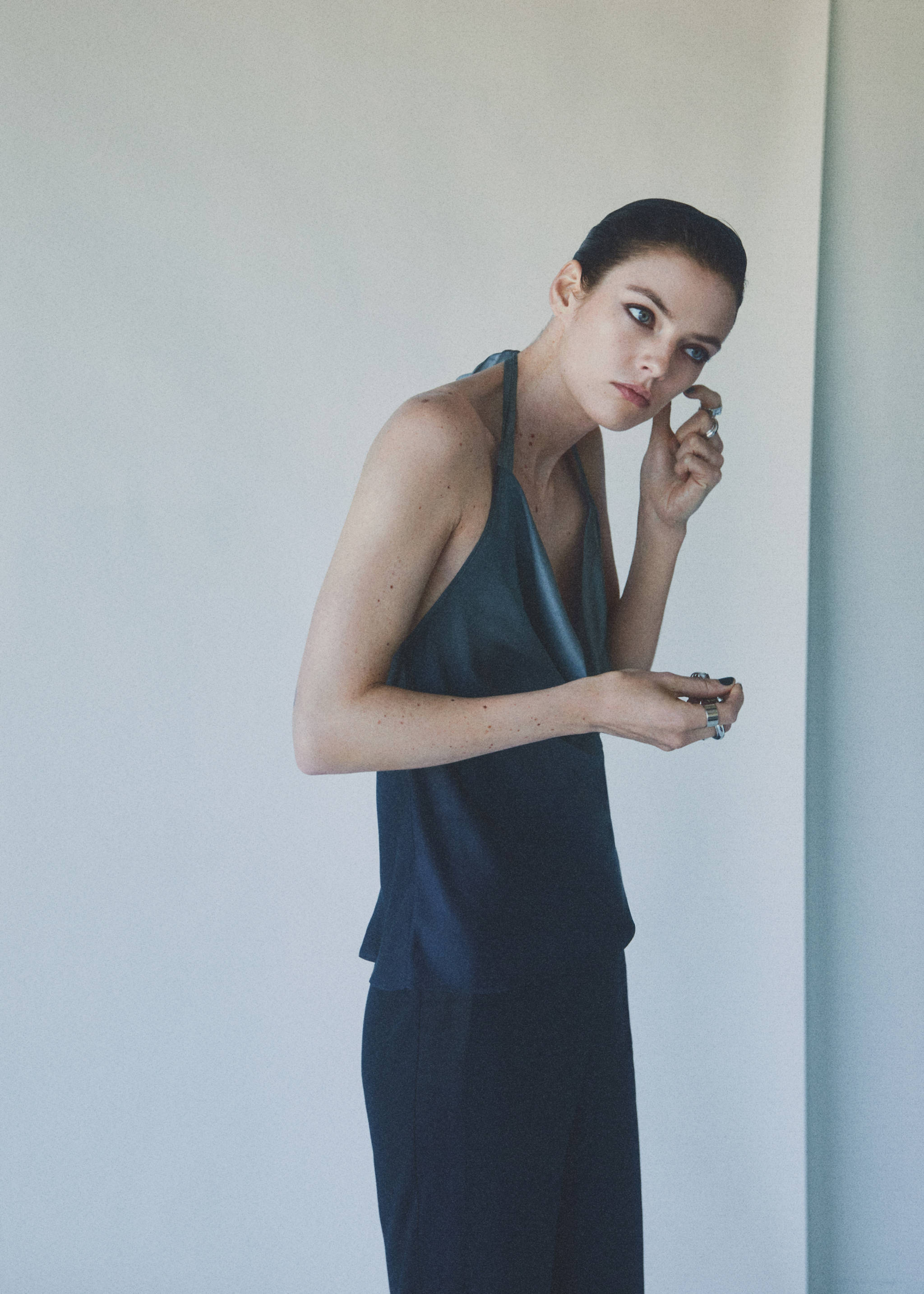 Tie-dye top with back slit  - Details of the article 6