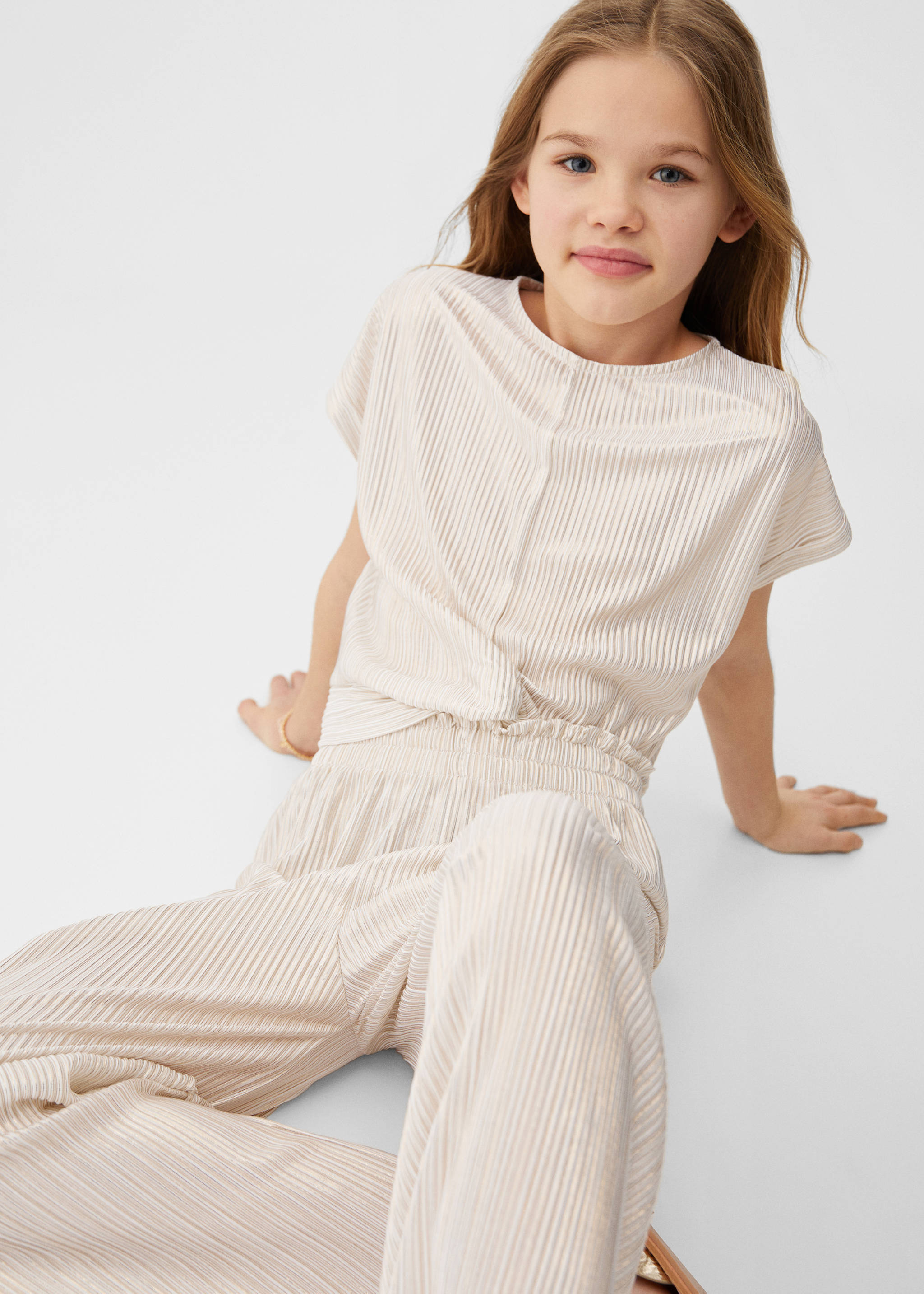 Pleated lurex trousers - Details of the article 2