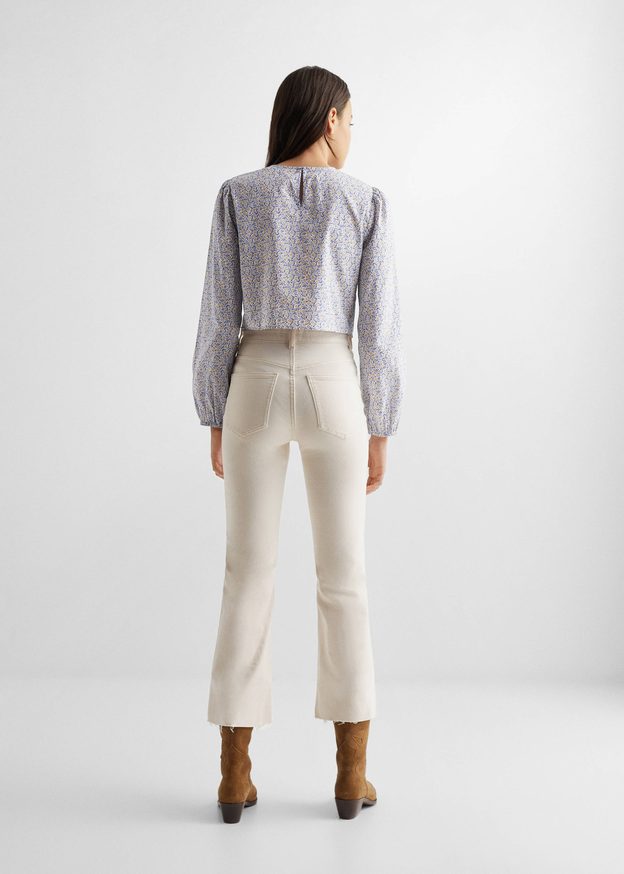 Mönstrad blus - Artikelns baksida