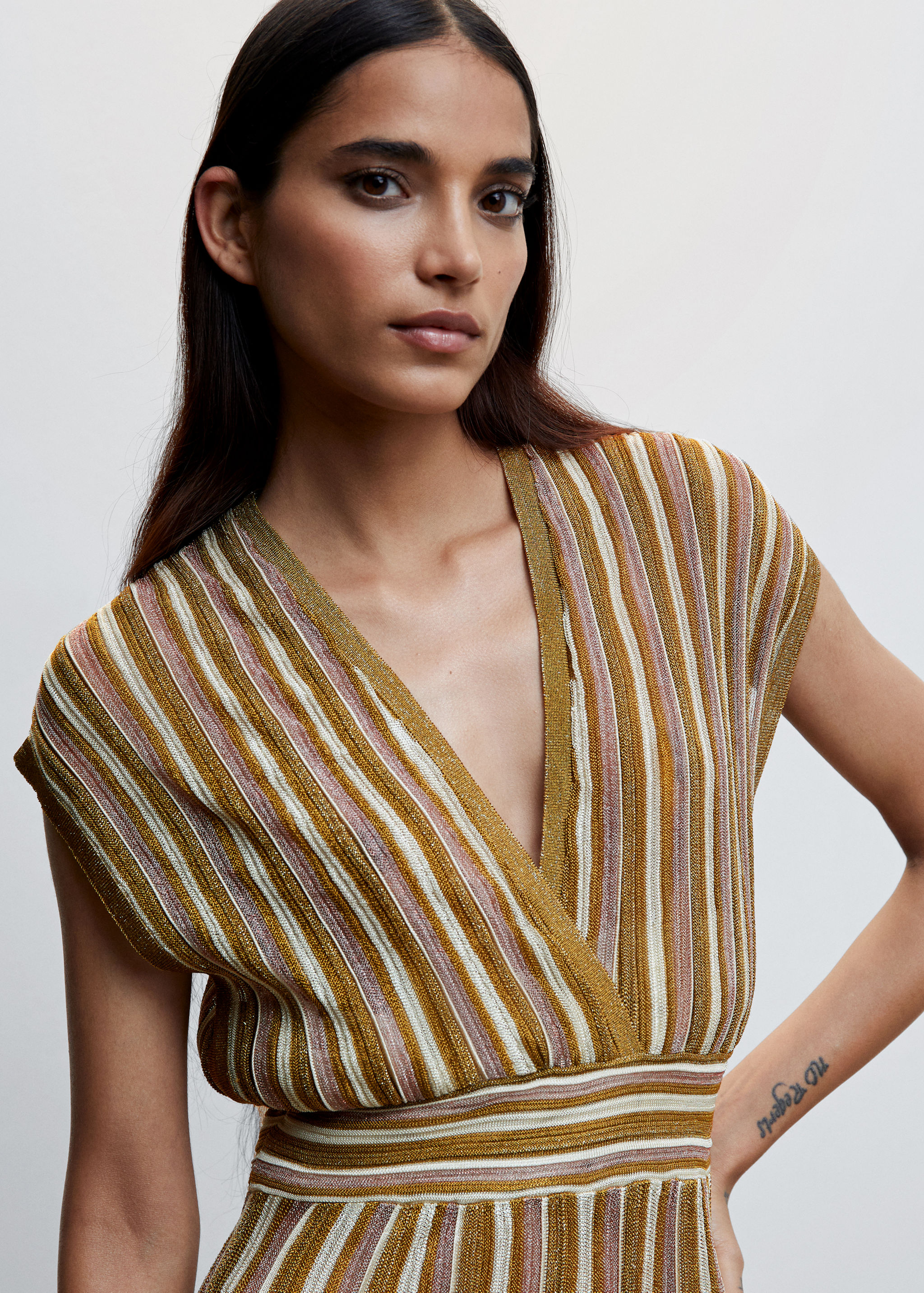 Bedrucktes Strickkleid   - Detail des Artikels 1