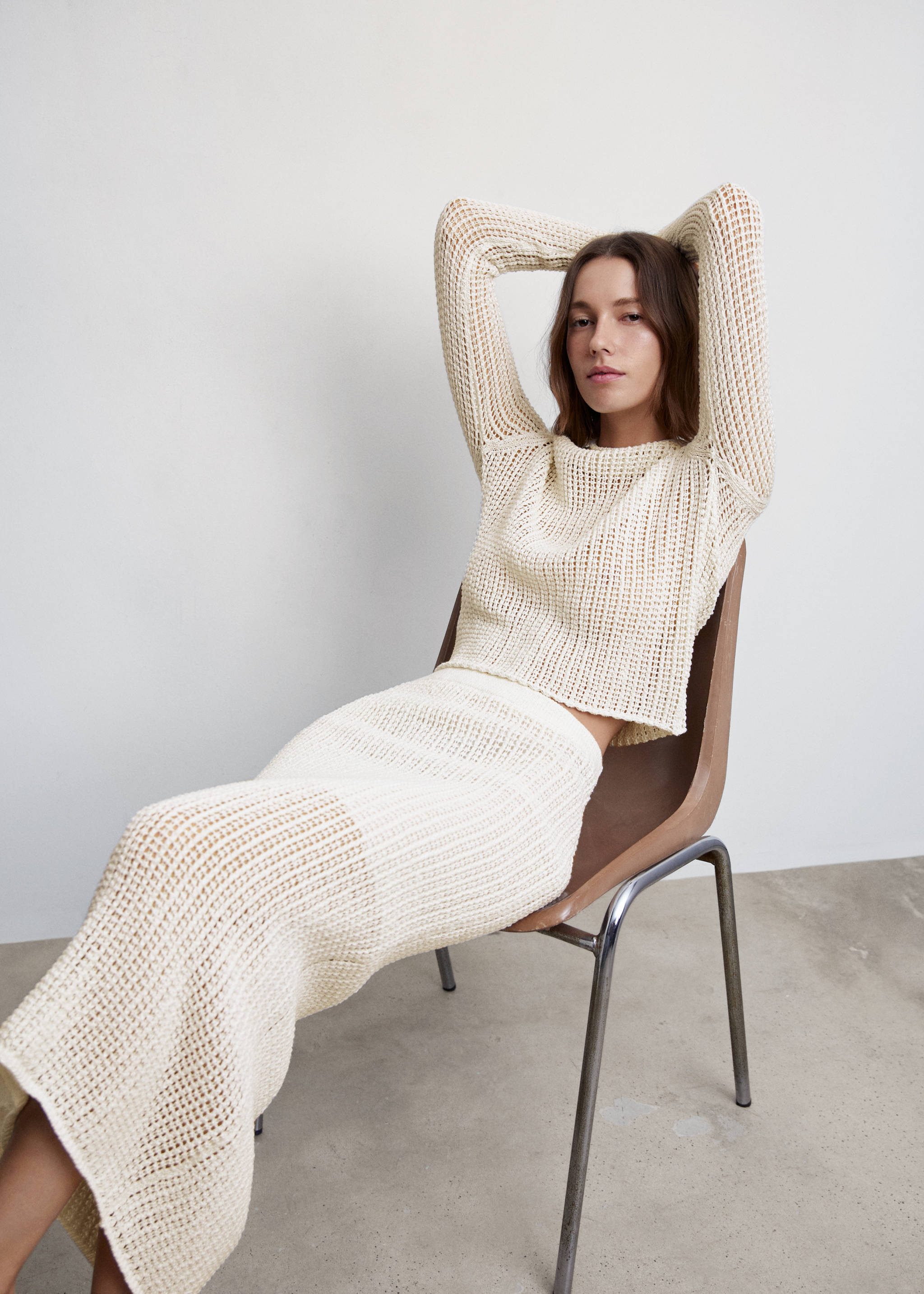 Sukně z děrovaného úpletu - Detail zboží 2