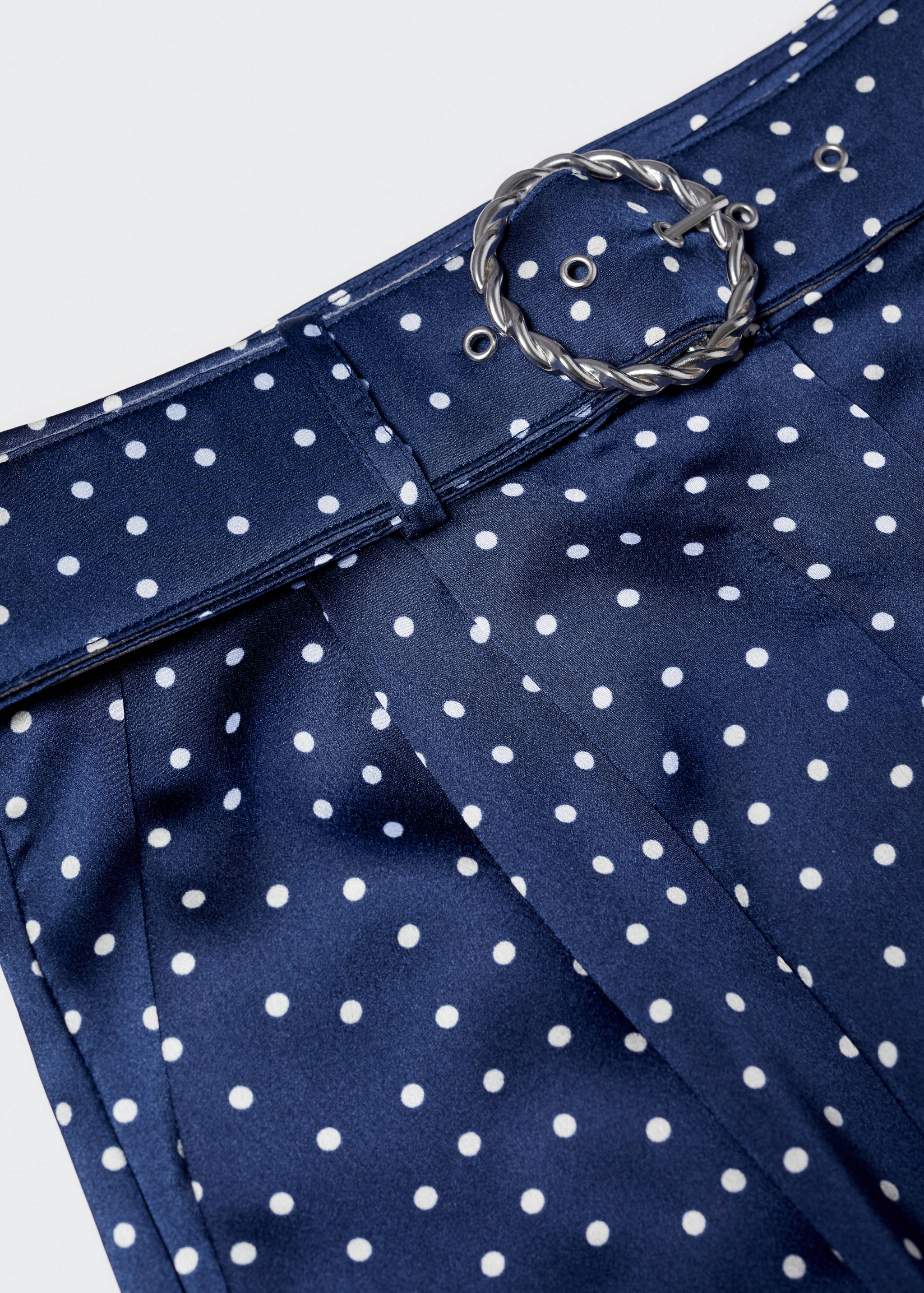 Taupe palazzo trousers with belt - Details of the article 8