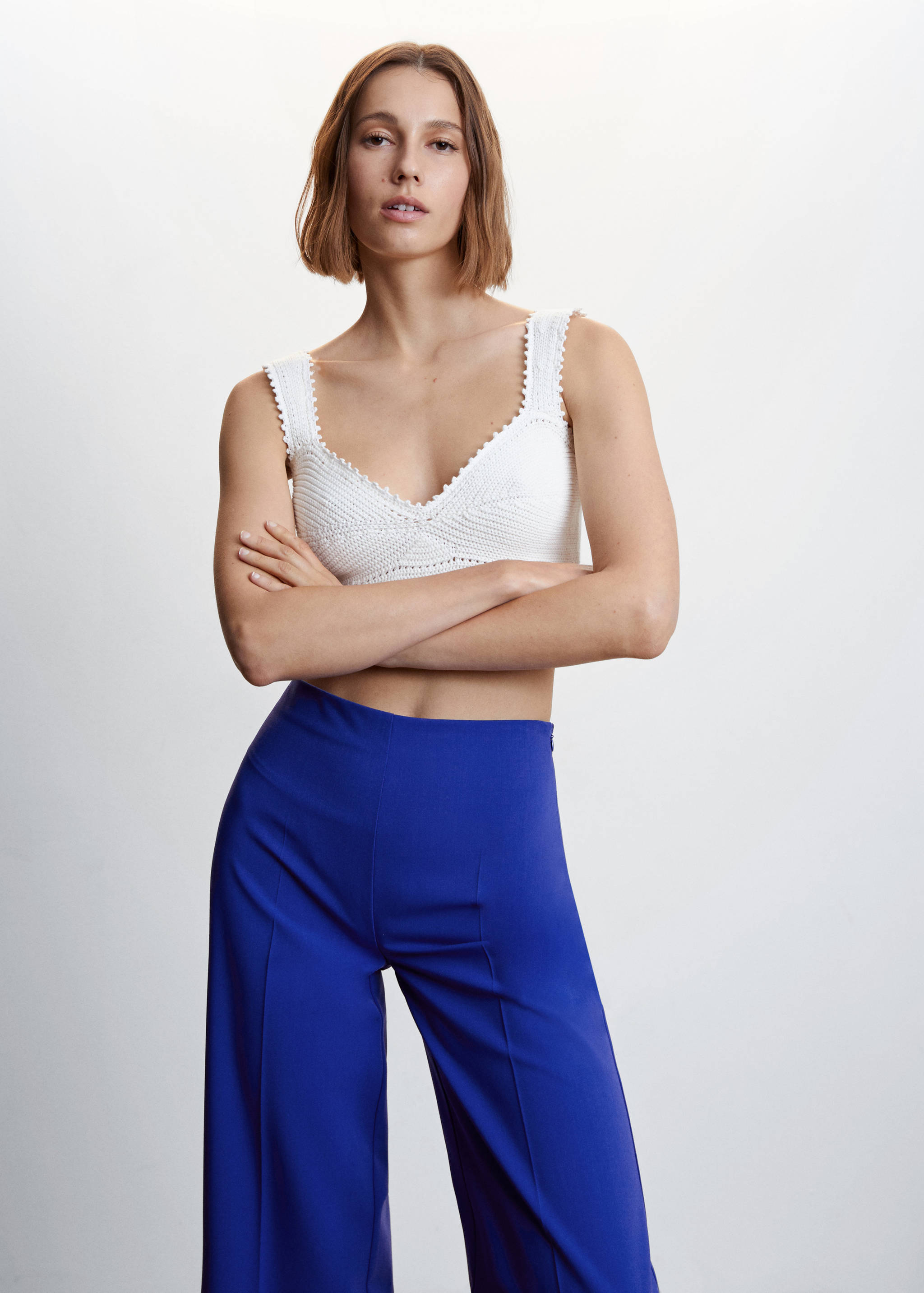 Straight culotte pants - Details of the article 1
