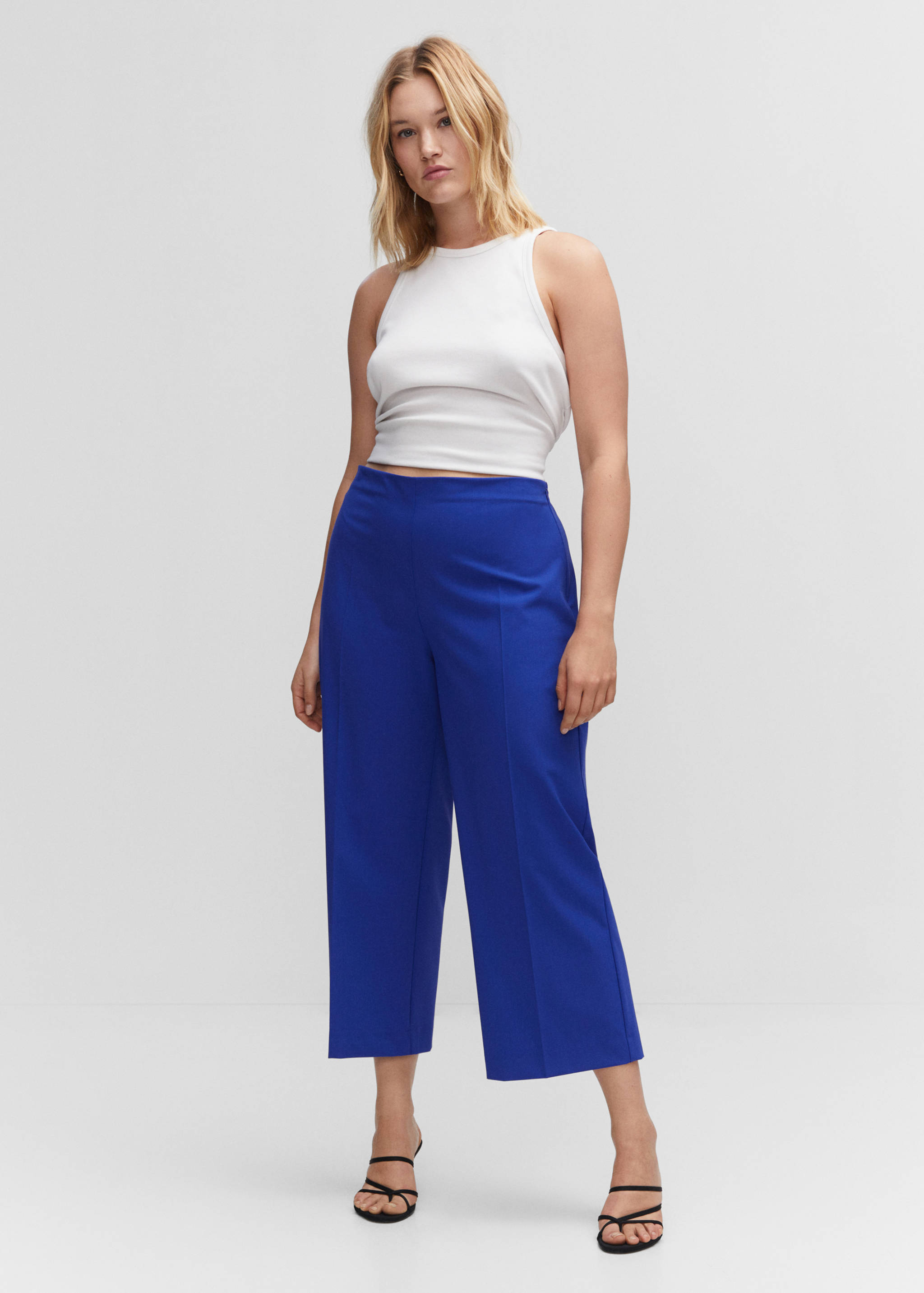 Straight culotte pants - Details of the article 3