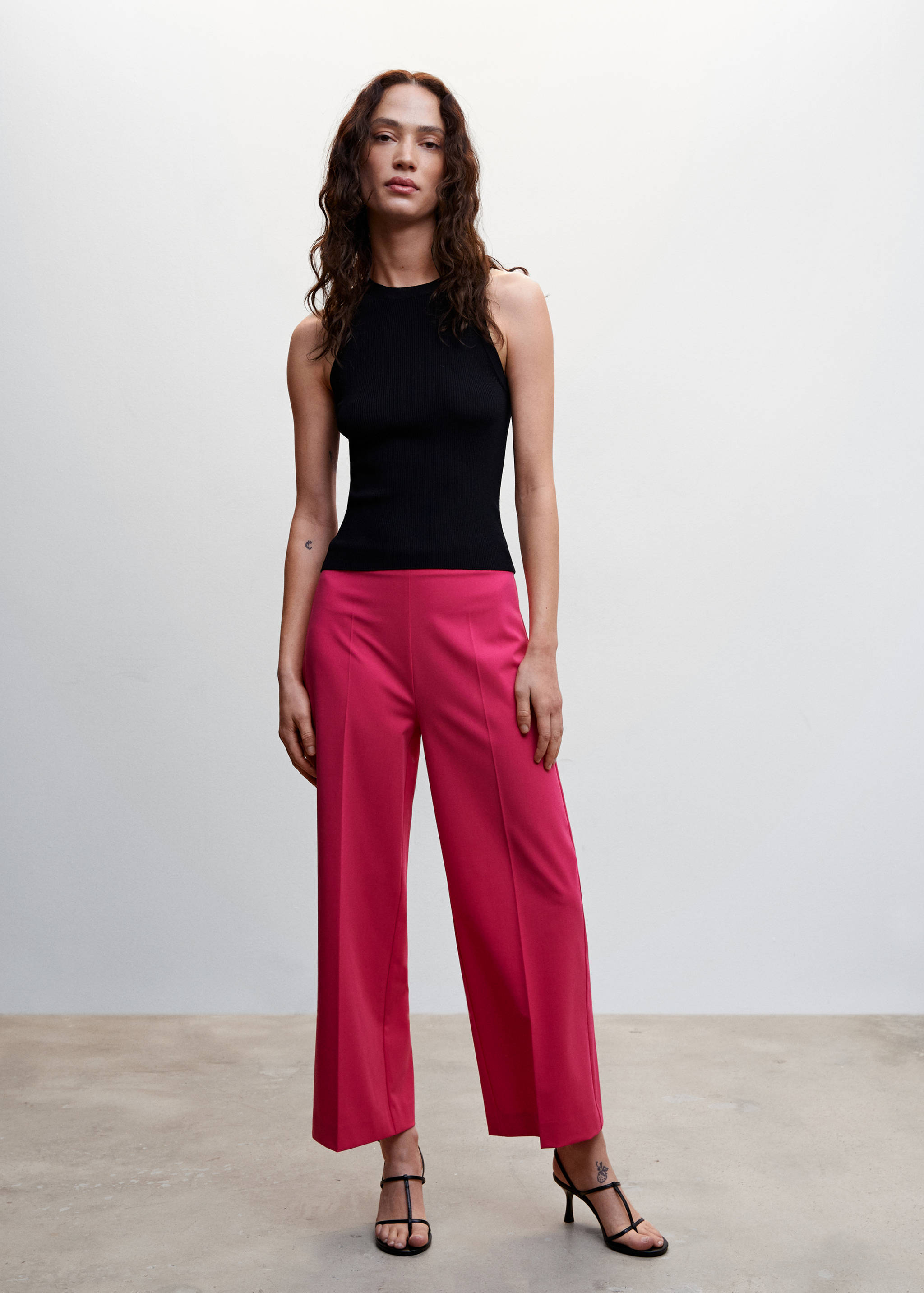 Straight culotte pants - General plane