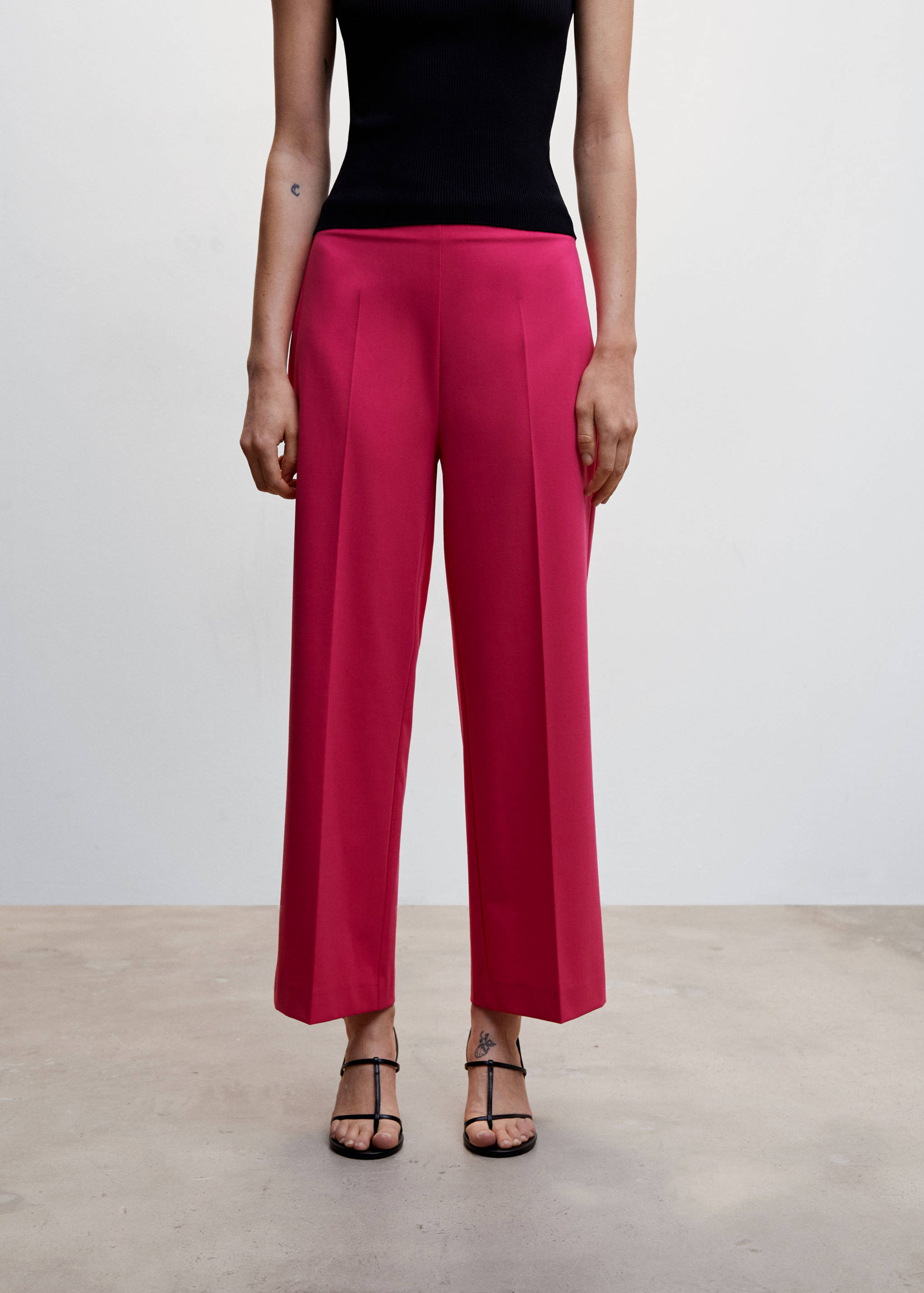 Straight culotte pants - Medium plane