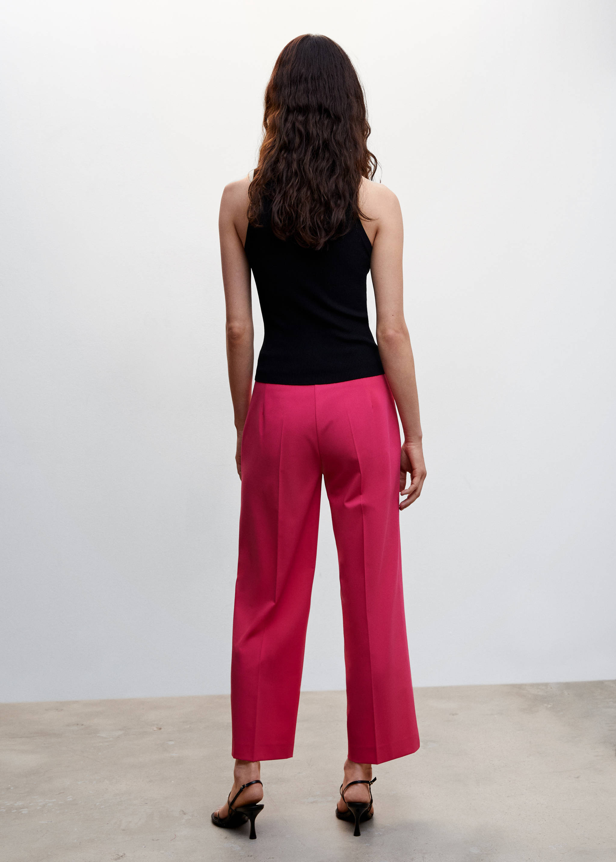 Straight culotte pants - Reverse of the article