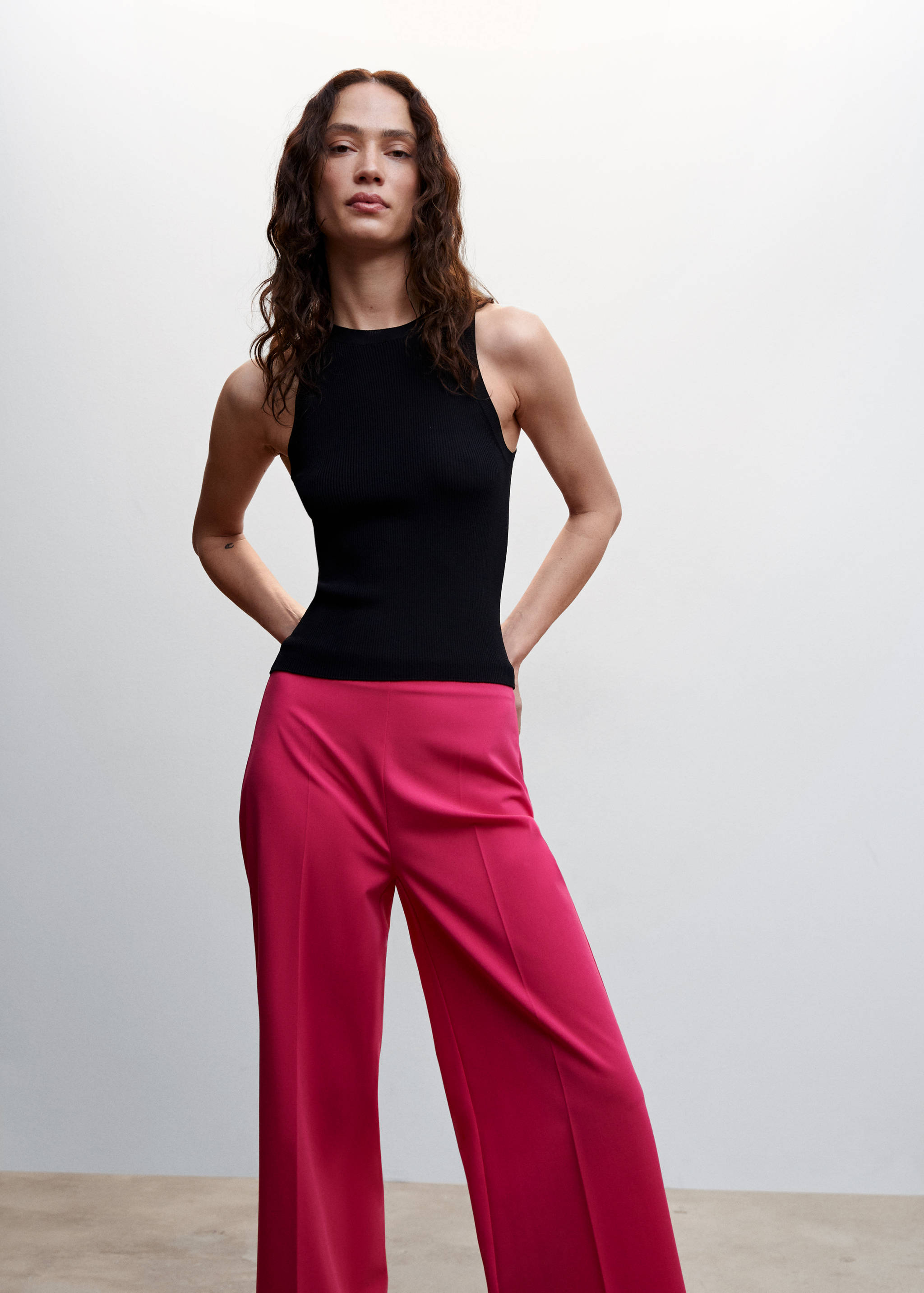Straight culotte pants - Details of the article 1