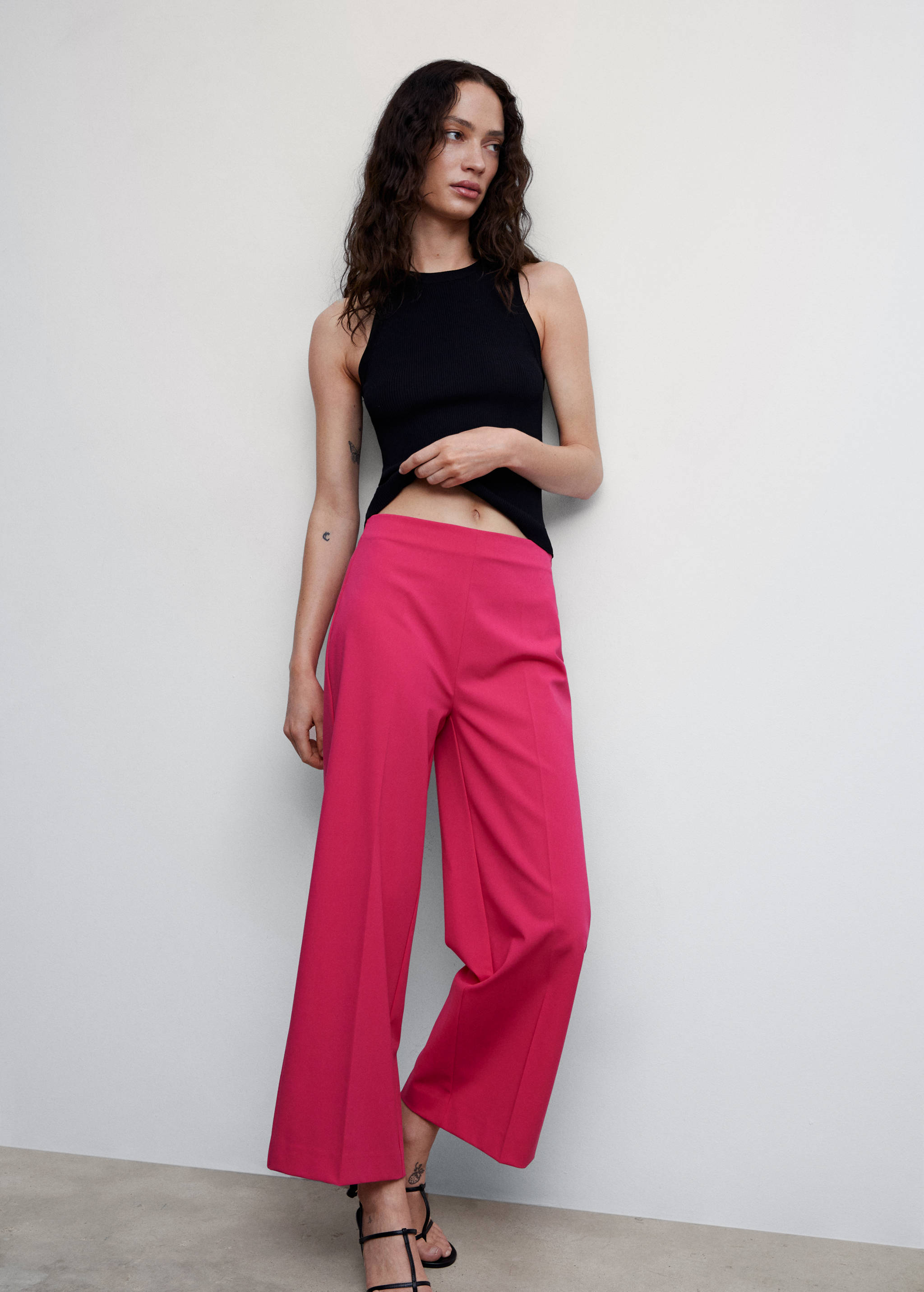 Straight culotte pants - Details of the article 2