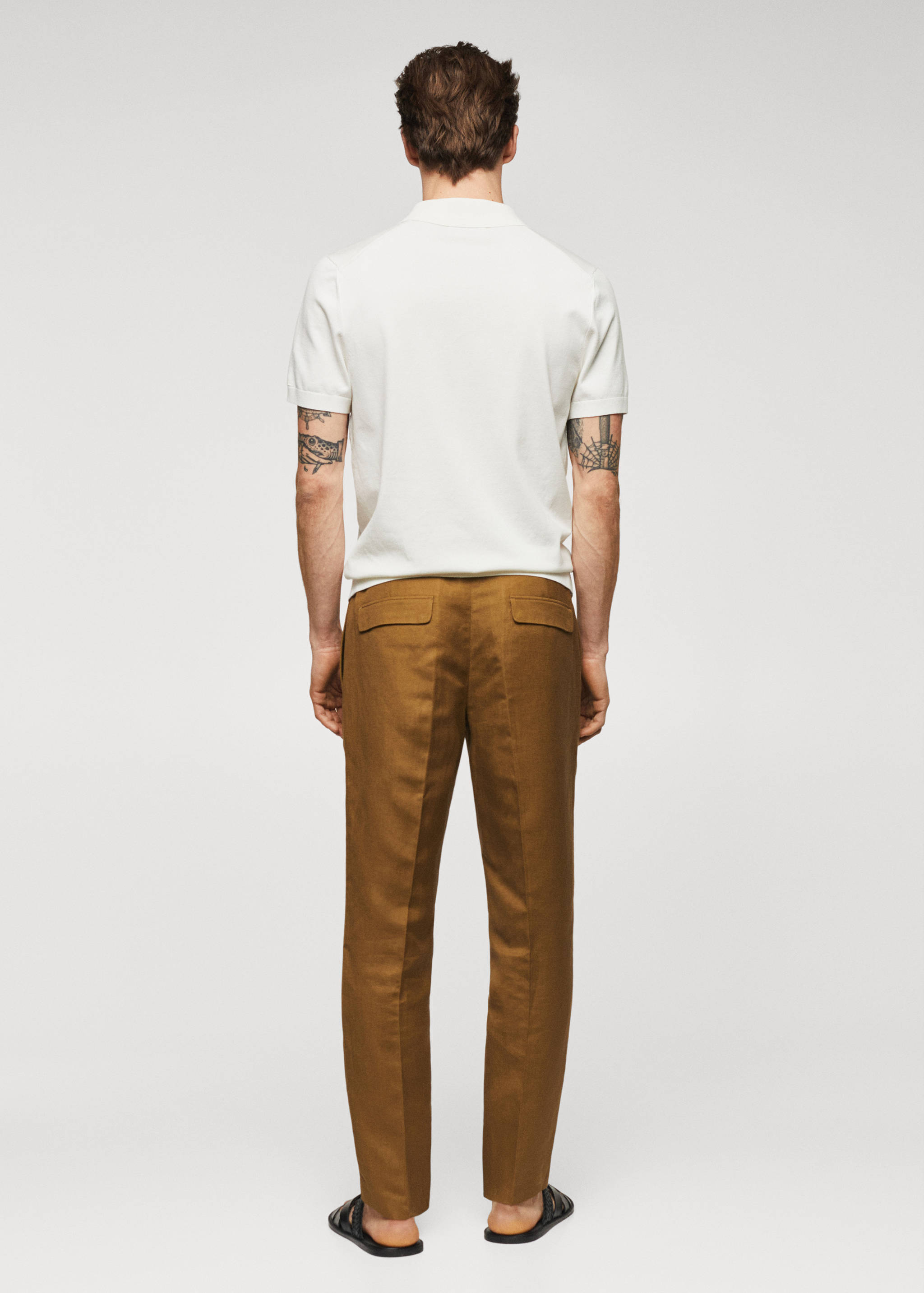 Fine-knit polo shirt - Reverse of the article