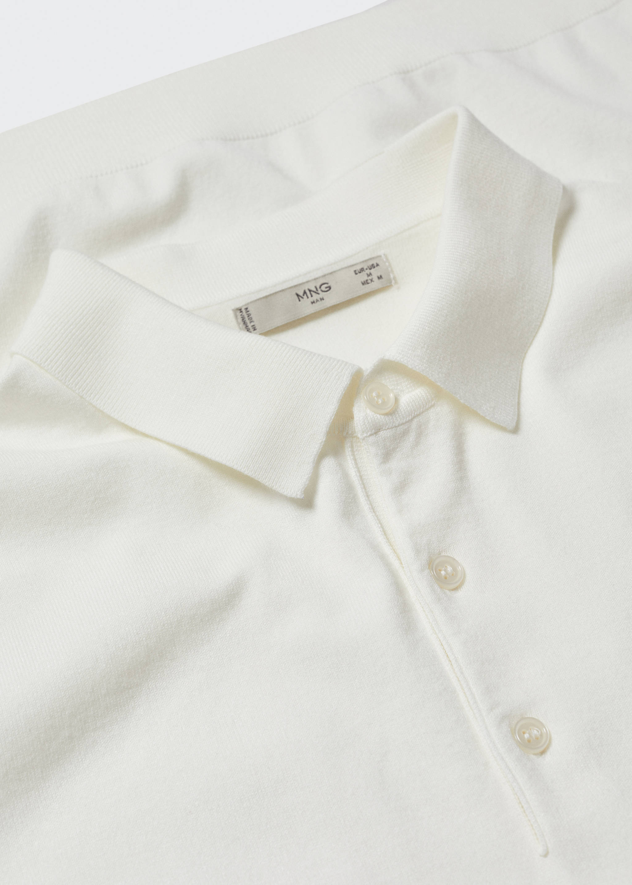 Fine-knit polo shirt - Details of the article 8