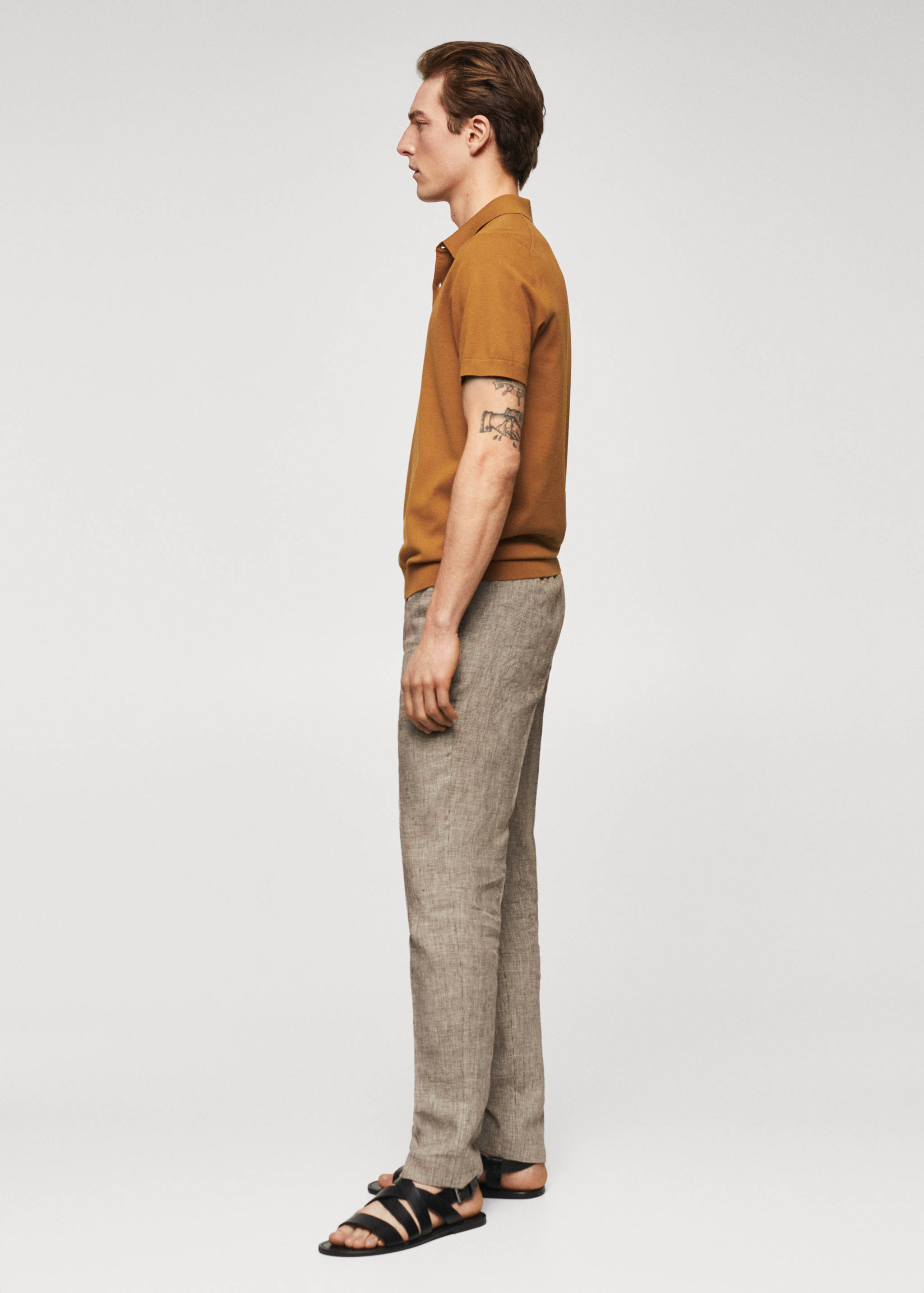 Fine-knit polo shirt - Details of the article 6