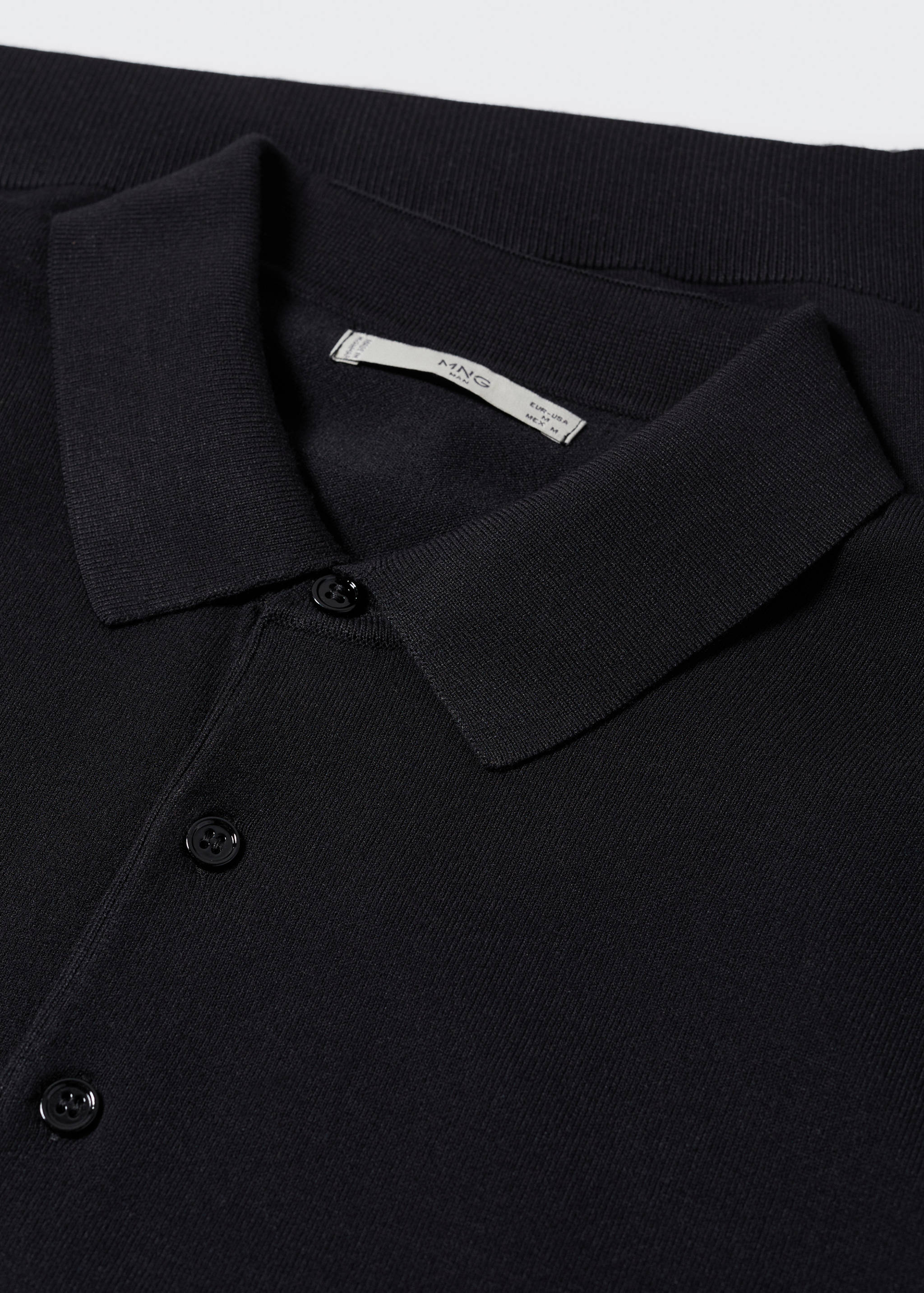 Fine-knit polo shirt - Details of the article 8
