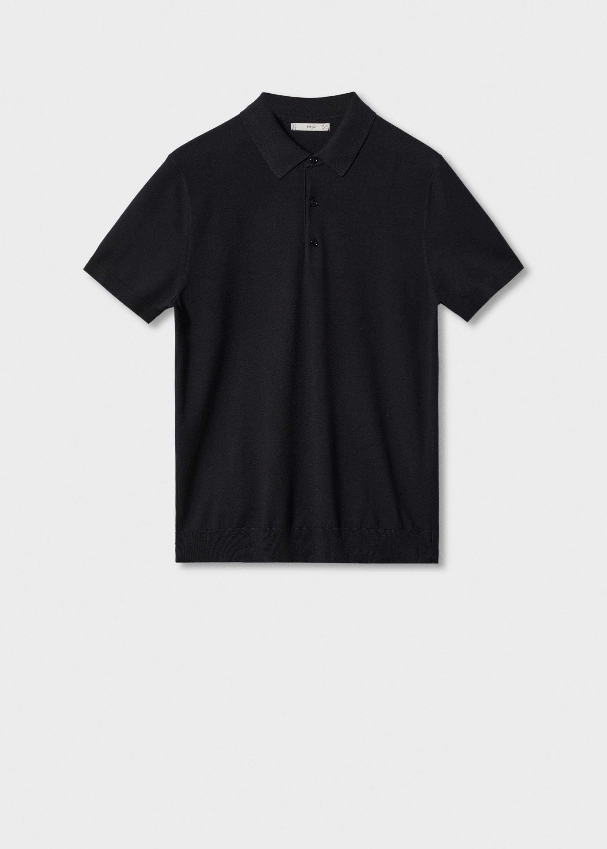 Fine-knit polo shirt - Article without model