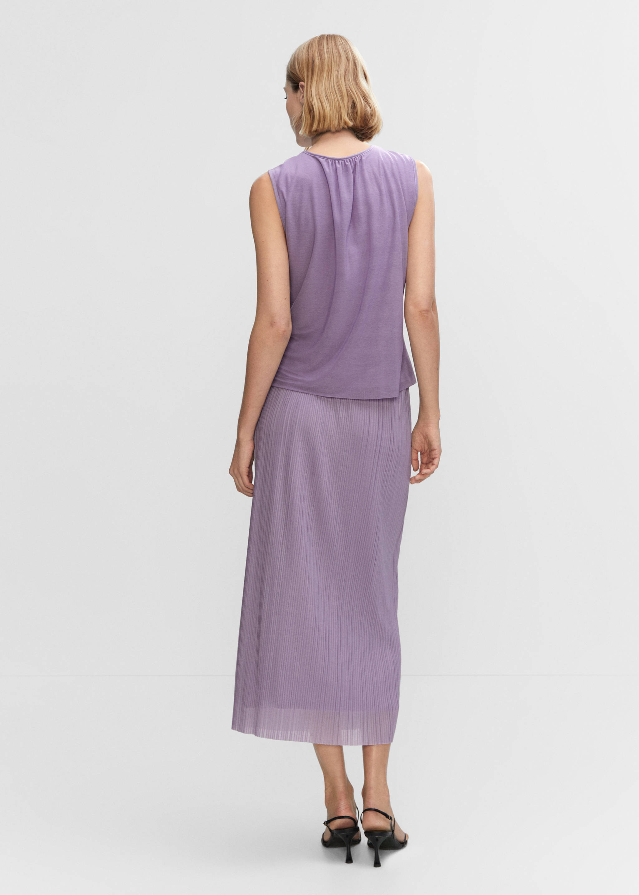 Jupe midi plissée - Verso de l’article