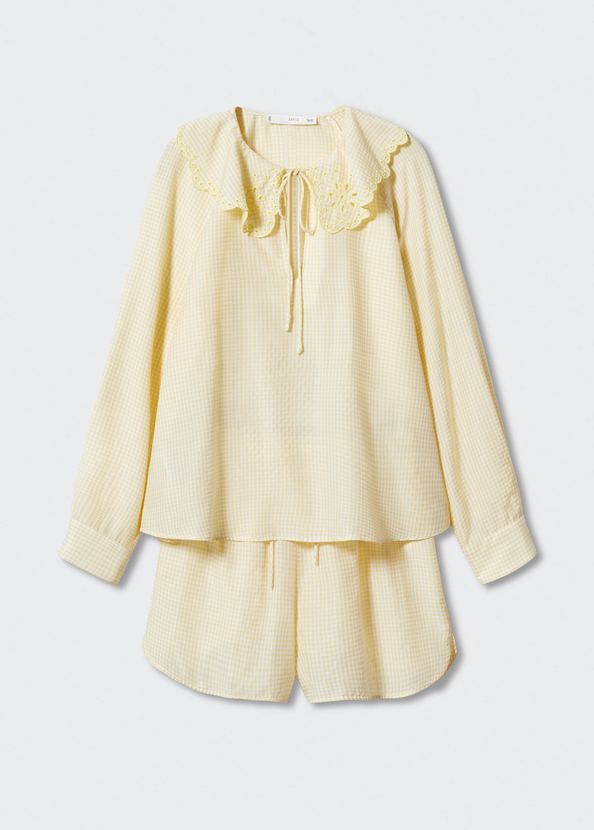 Krátké pyžamo se strukturou - Zboží bez modelu