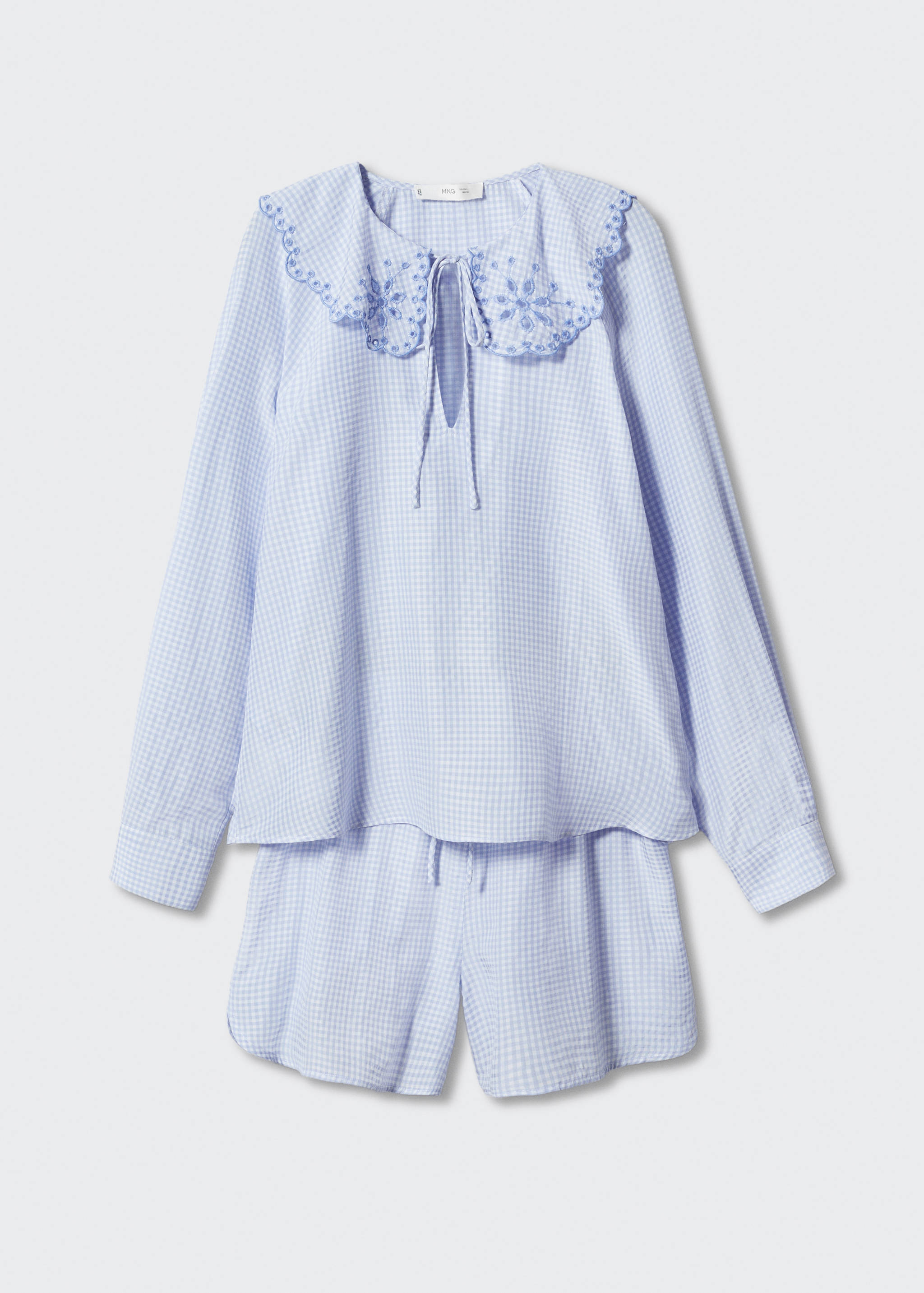 Krátké pyžamo se strukturou - Zboží bez modelu