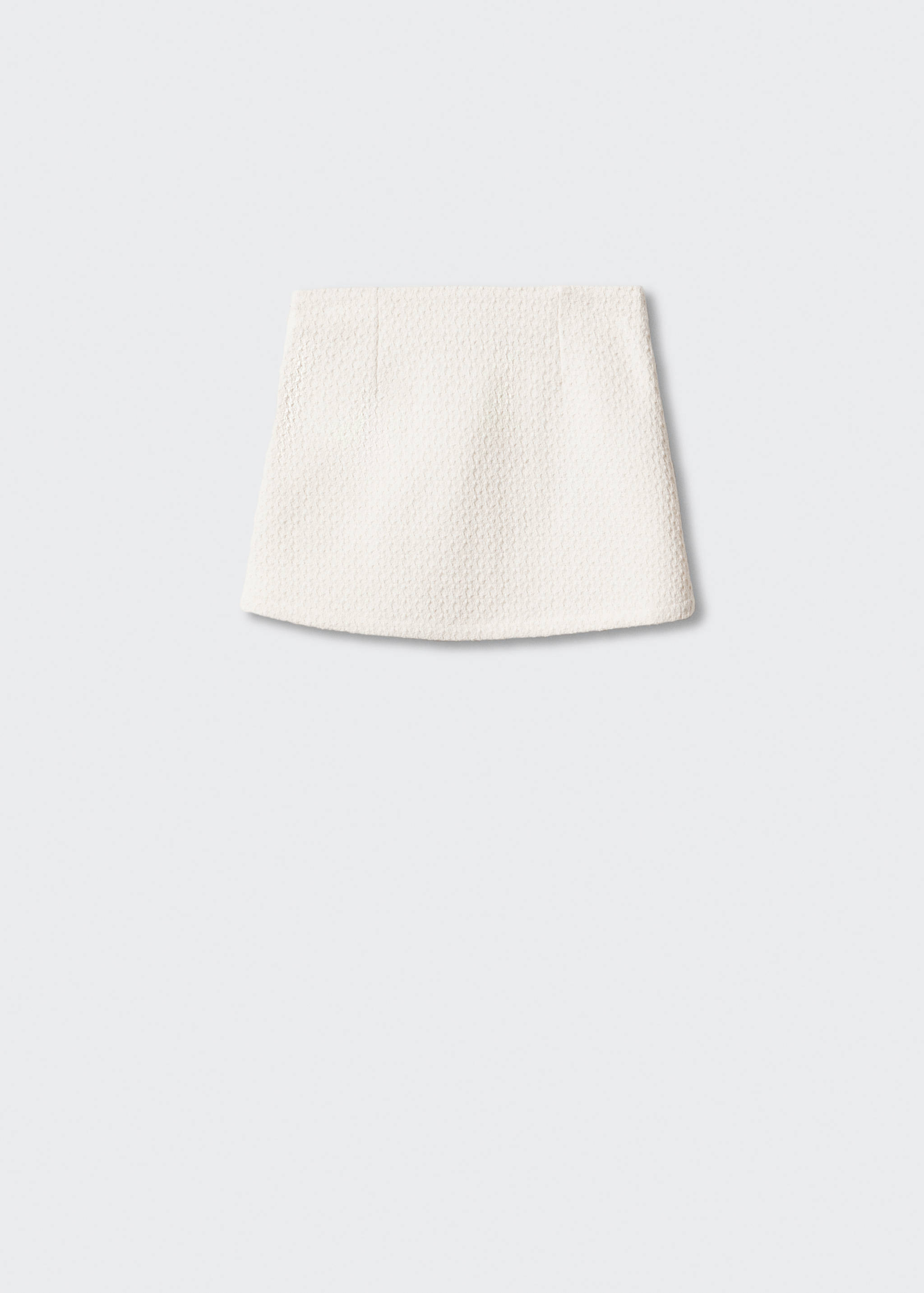 Textured miniskirt - Reverse of the article