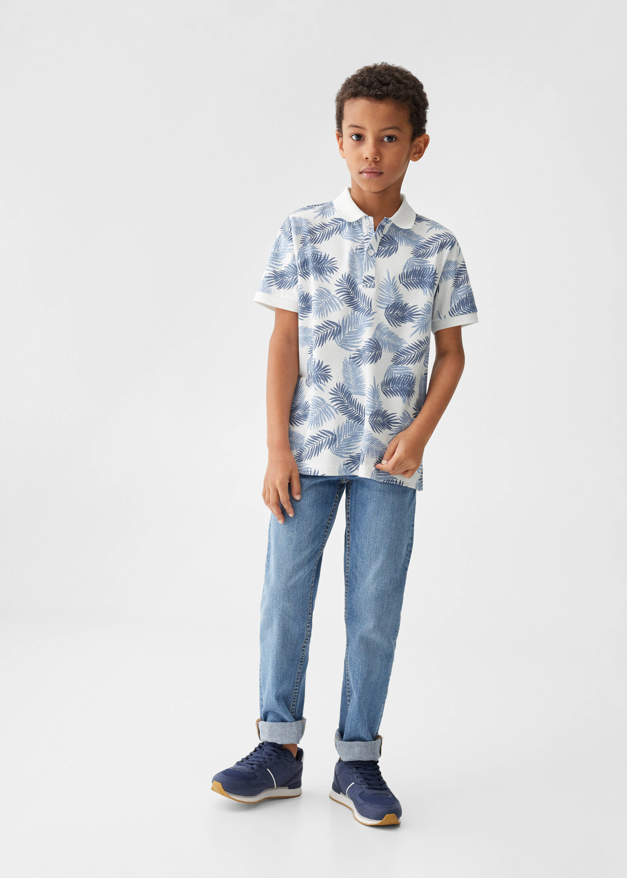 Polo-Shirt mit Palmenmotiv - Allgemeine Ansicht