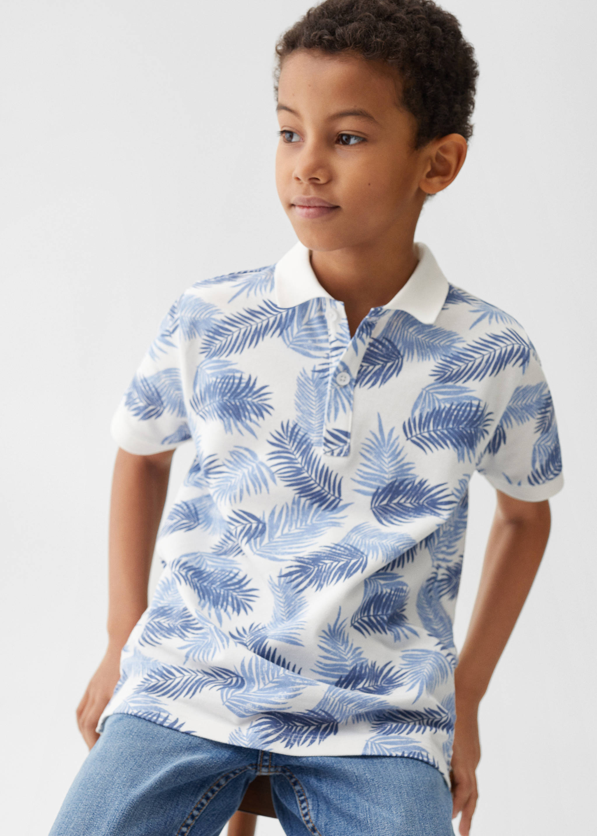 Polo-Shirt mit Palmenmotiv - Detail des Artikels 2