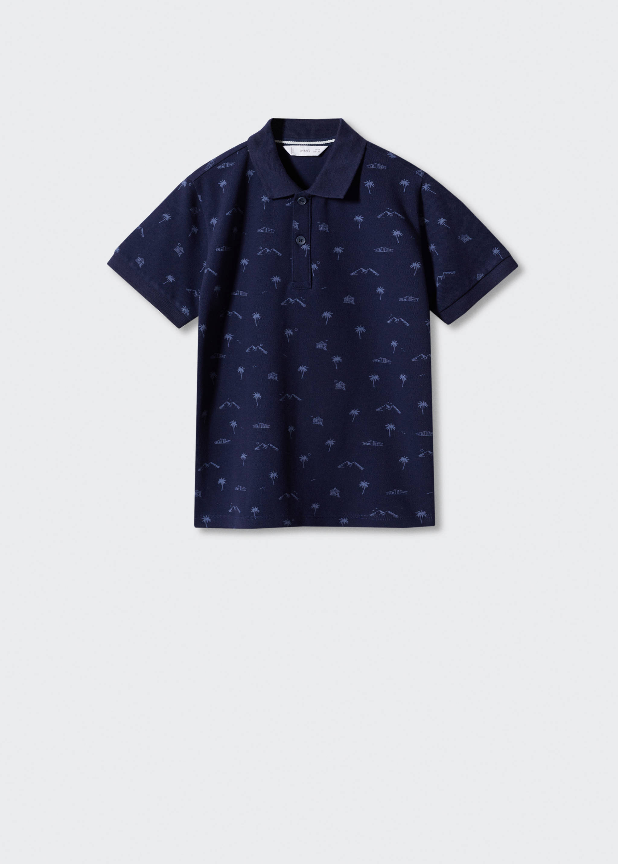 Polo-Shirt mit Palmenmotiv - Artikel ohne Model