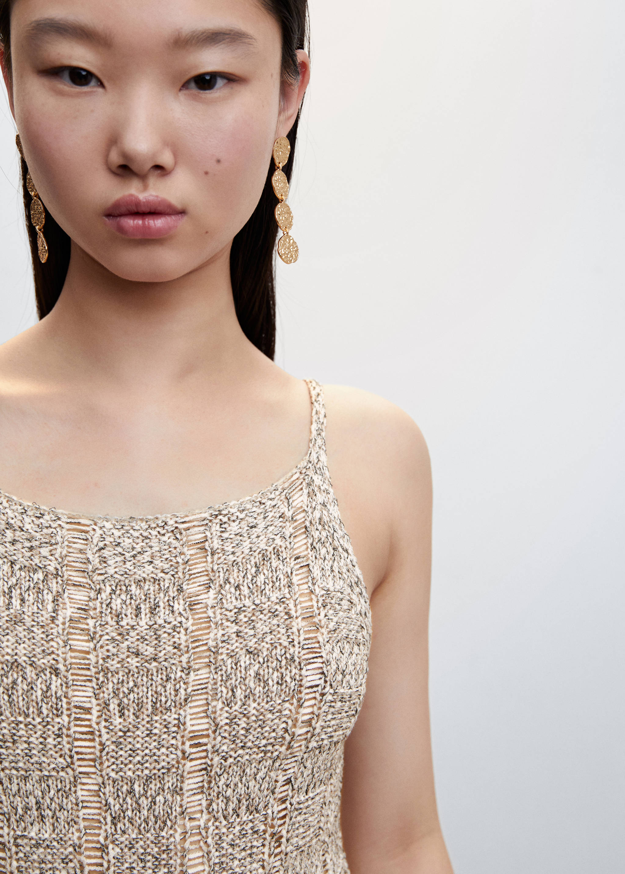 Robe maille détail franges - Détail de l'article 1