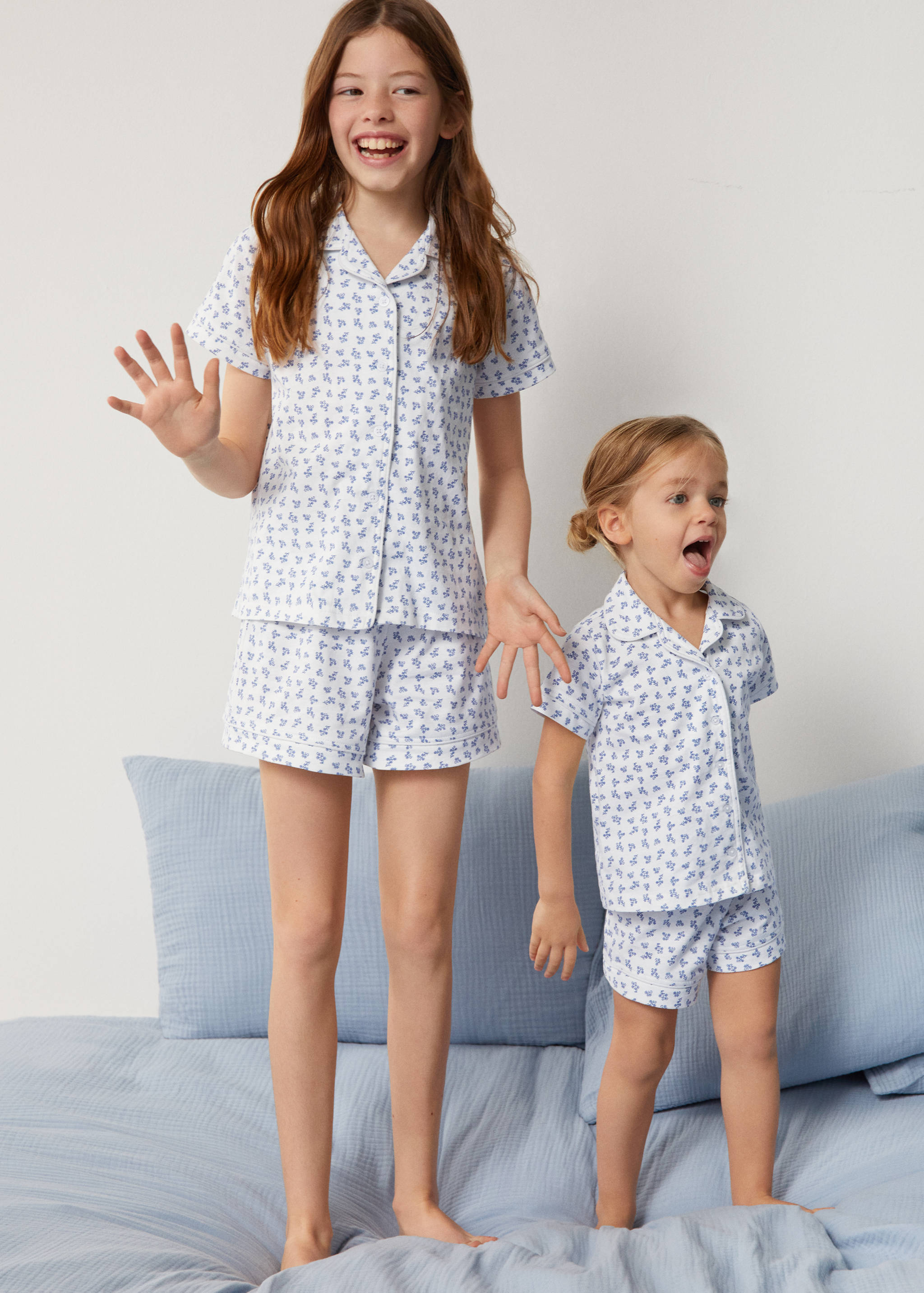 Krátké pyžamo s potiskem - Celkový náhled