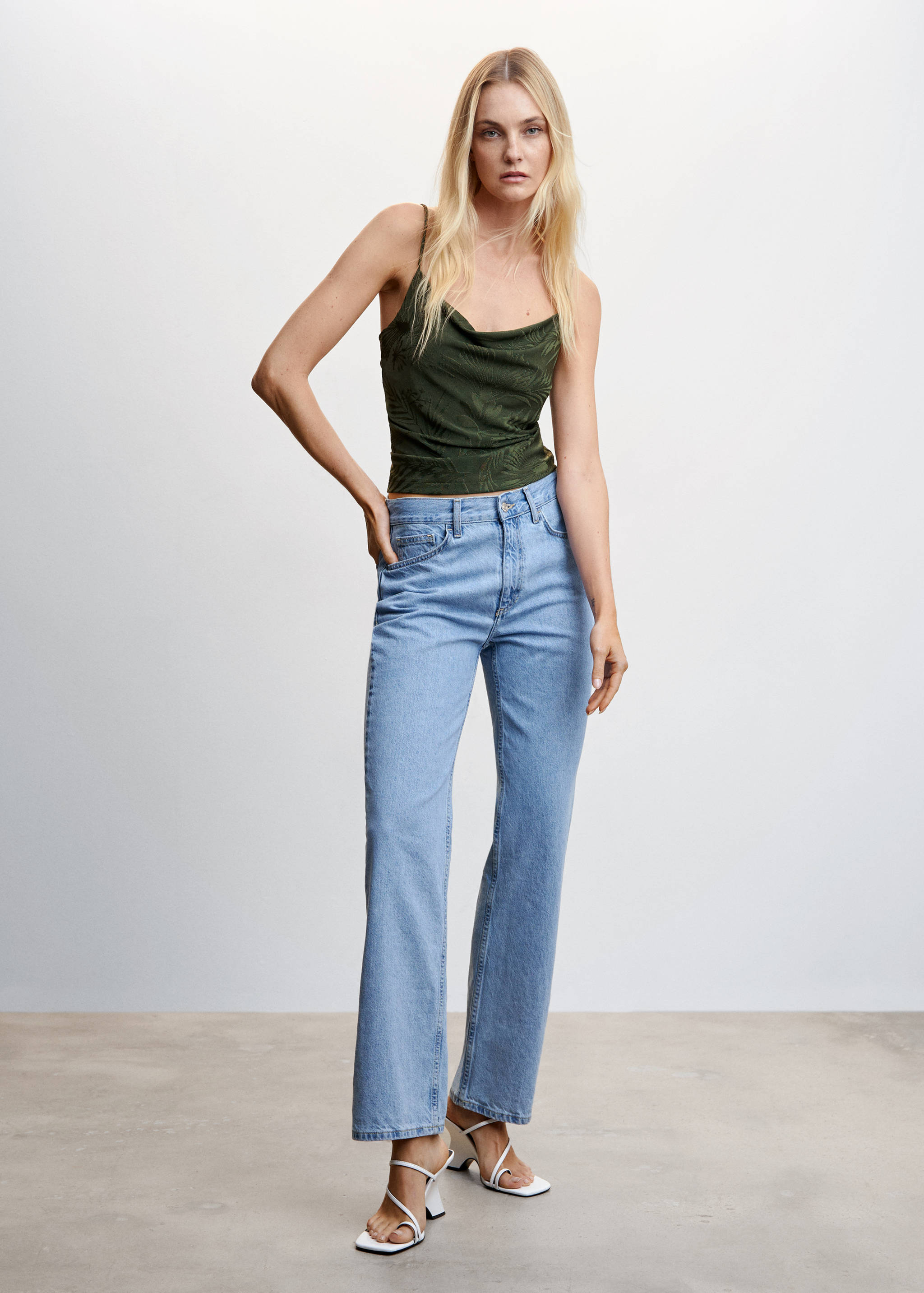 Drapierter Jacquard-Top - Detail des Artikels 2