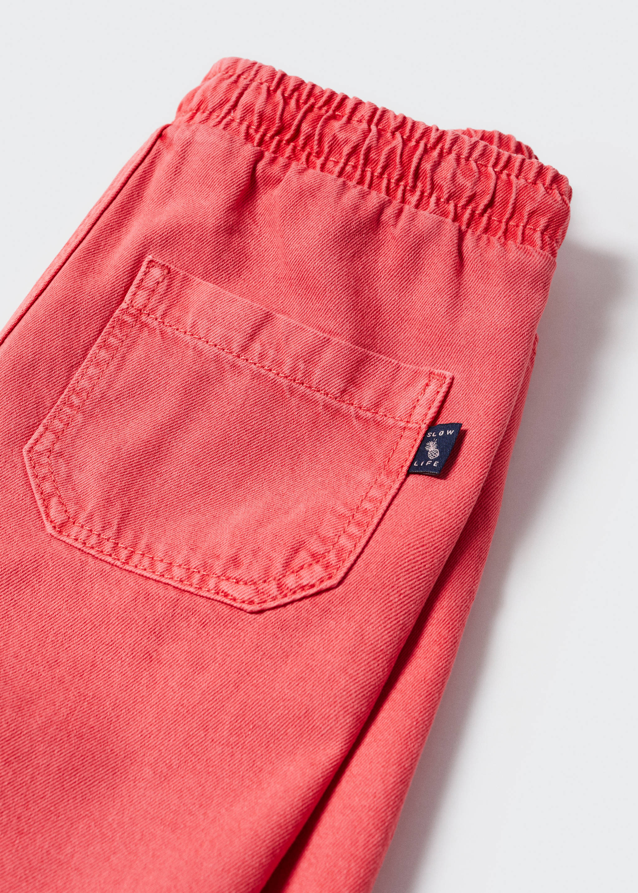 Cotton shorts with elastic waist - Details of the article 8