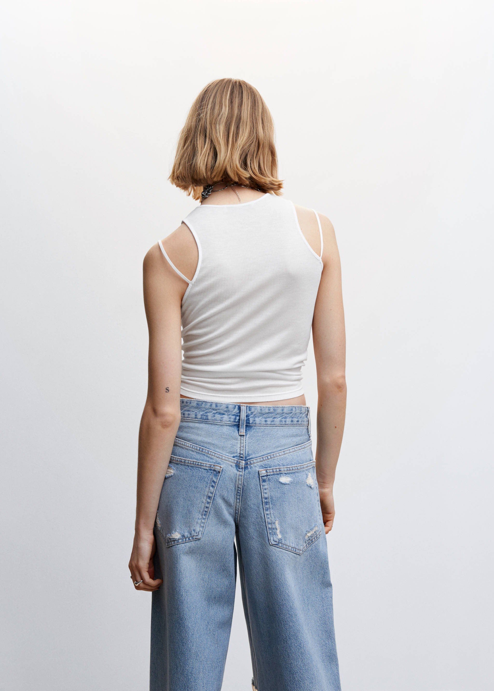 Top de liocel com alças duplas - Verso do artigo