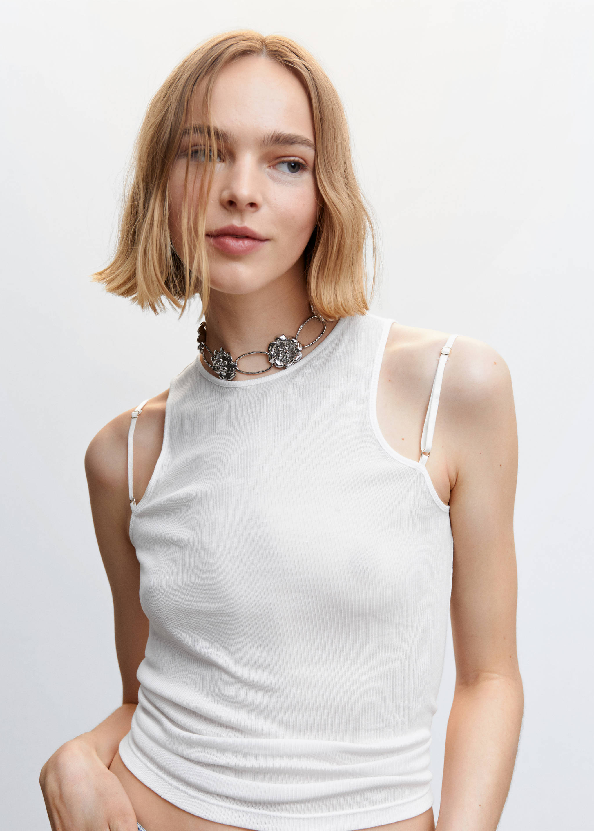 Top de liocel com alças duplas - Pormenor do artigo 1