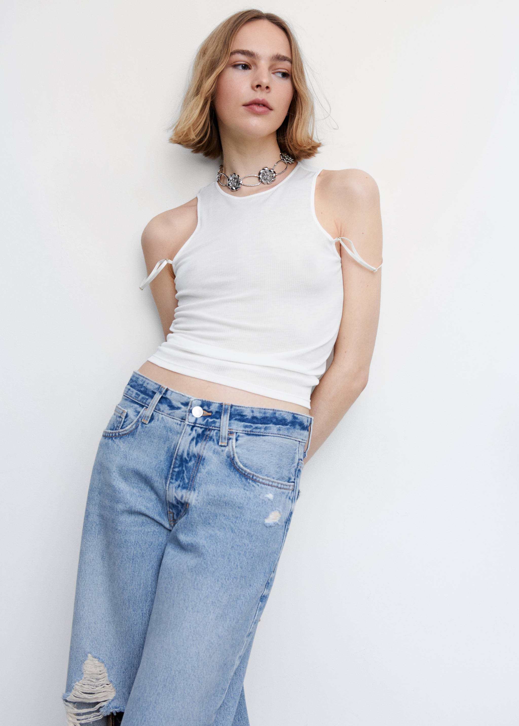 Top de liocel com alças duplas - Pormenor do artigo 2