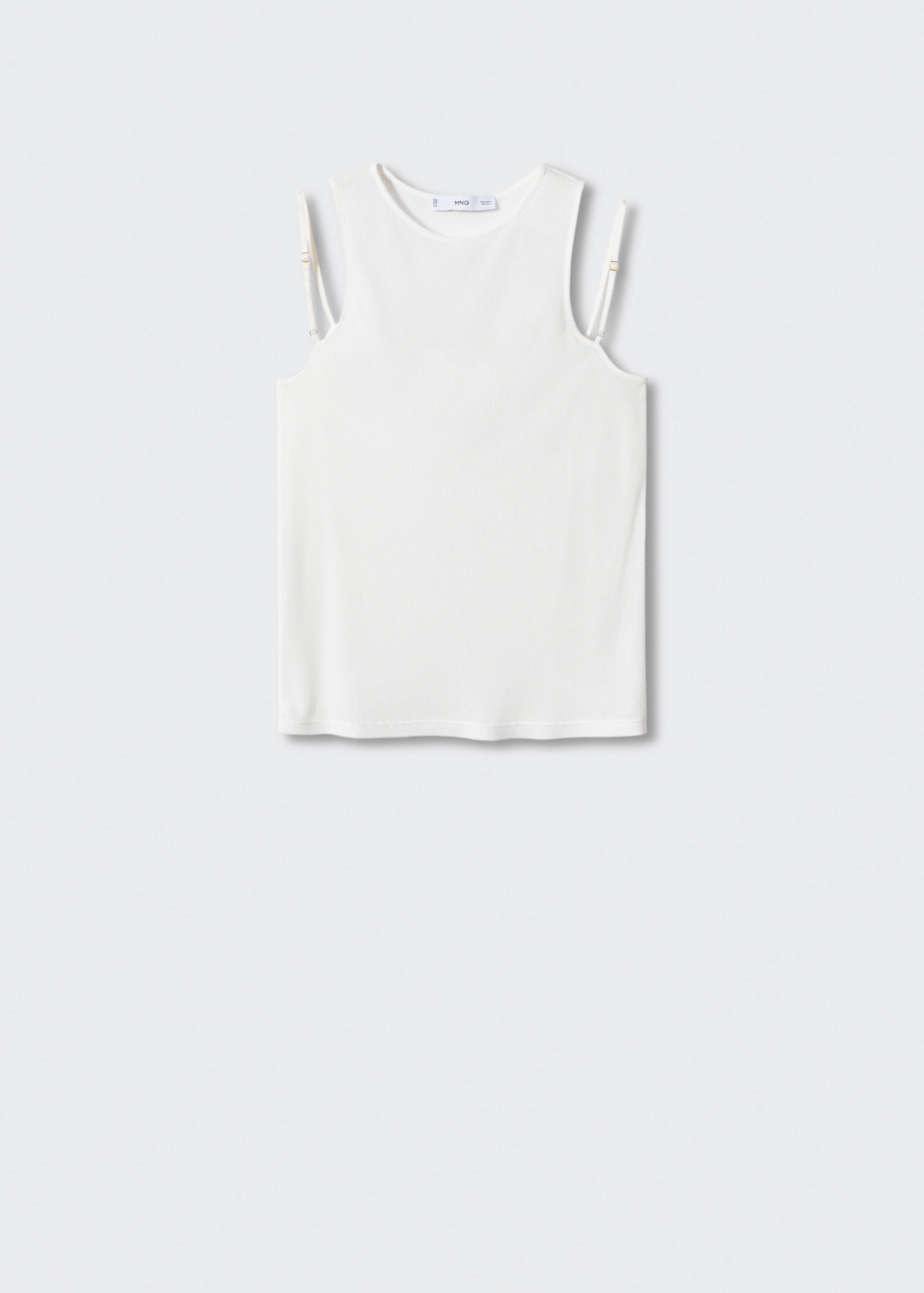 Top de liocel com alças duplas - Artigo sem modelo