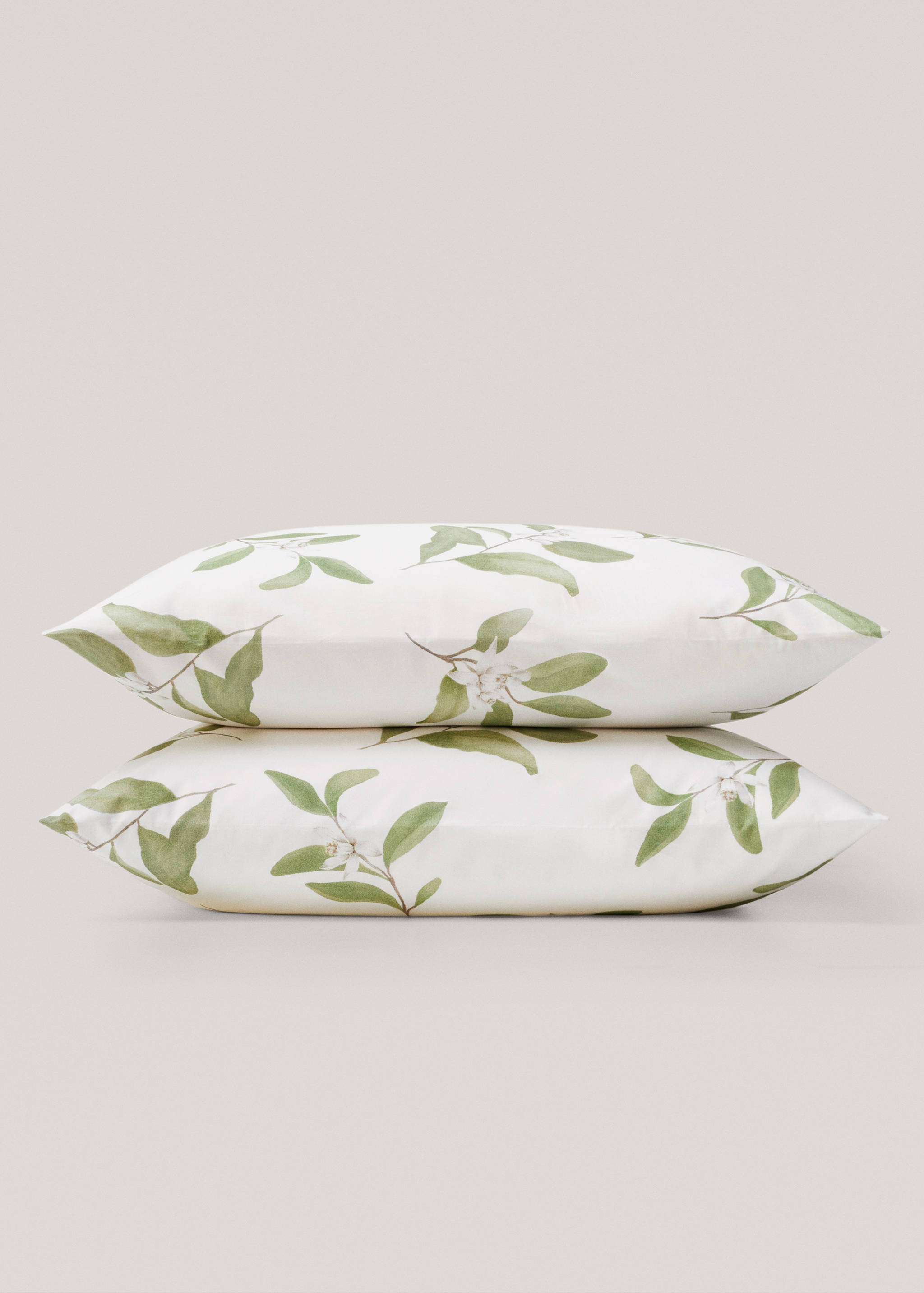 Housses de coussin imprimées feuilles 60x60 cm (Lot de deux) - Détail de l'article 1